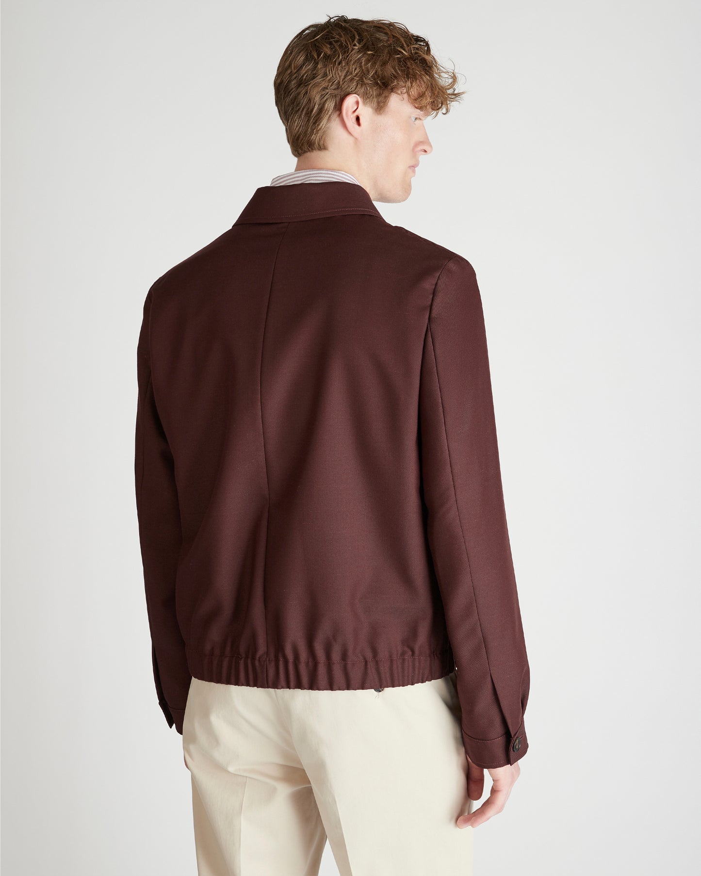 Bomberino in twill di lana e Mohair