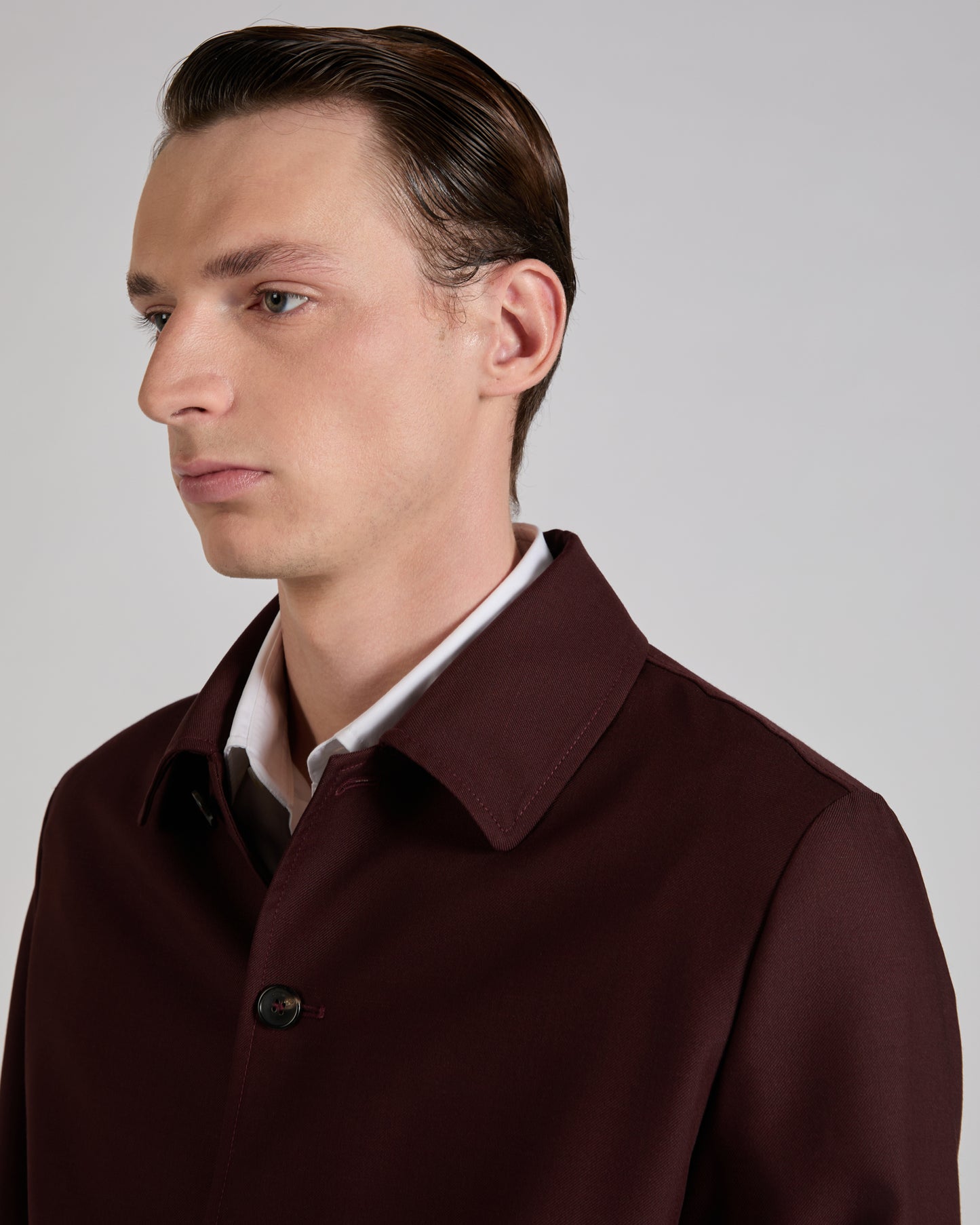 Wool and mohair twill bomber jacket