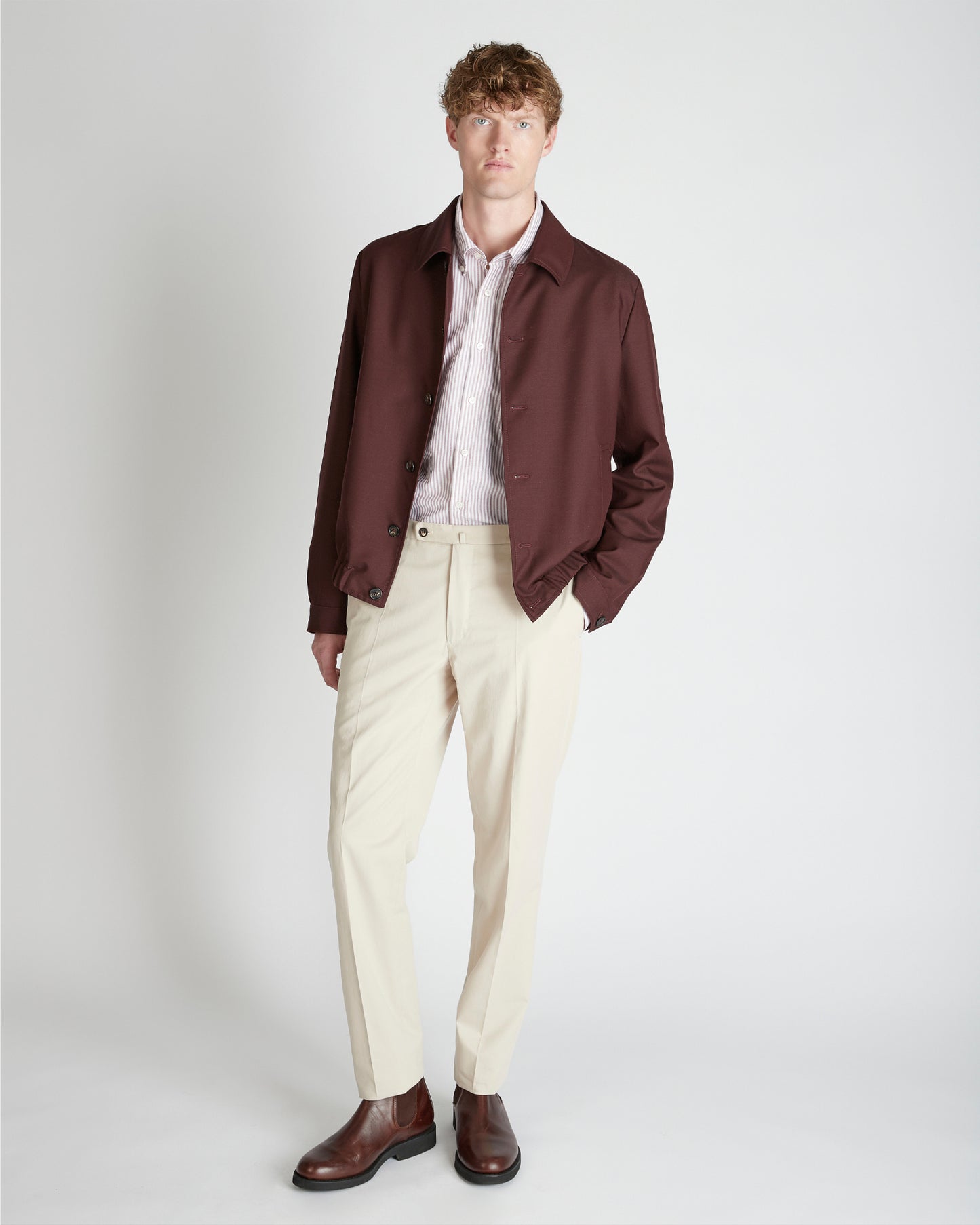 Bomberino in twill di lana e Mohair