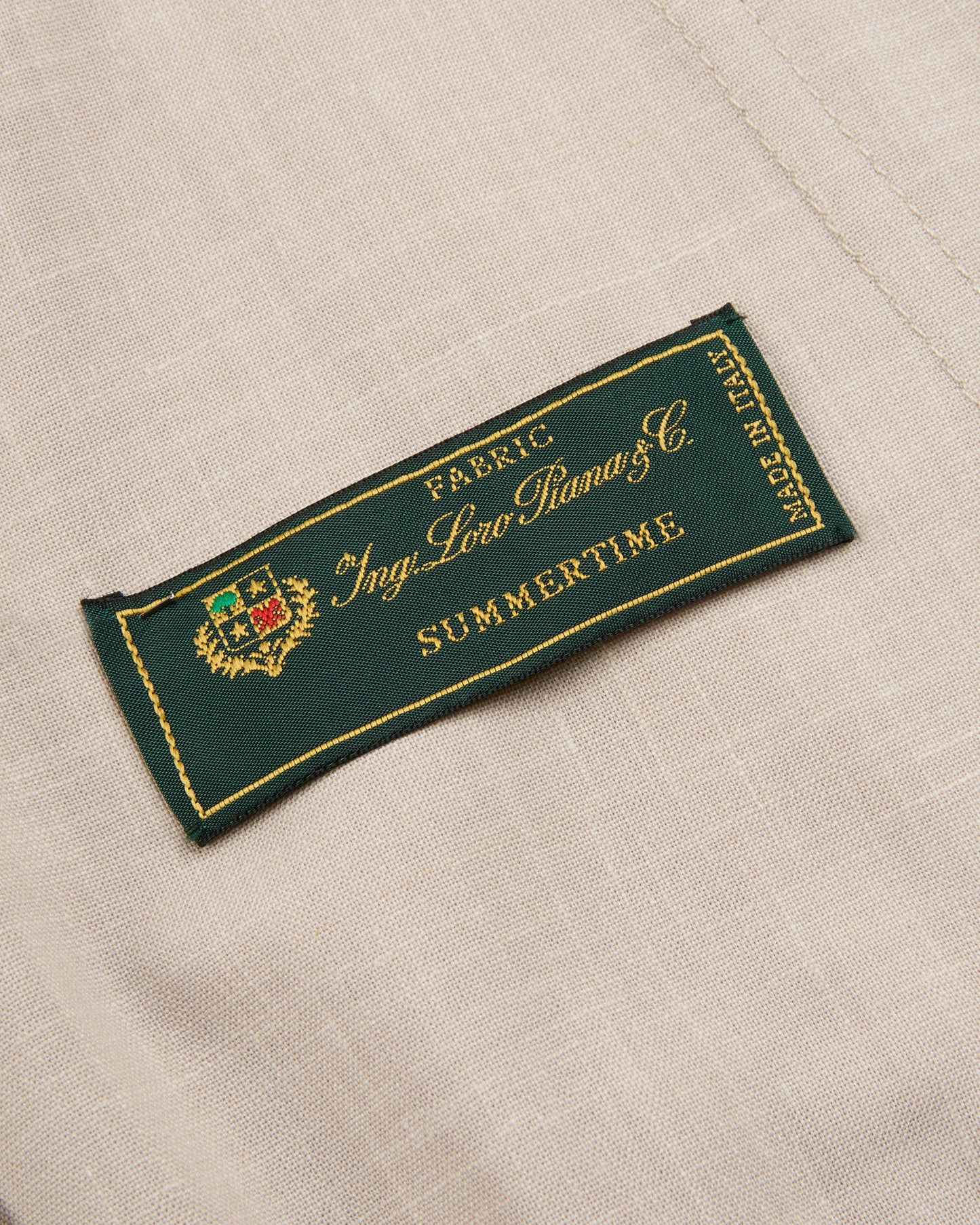 Blouson in tela di lana, lino e seta