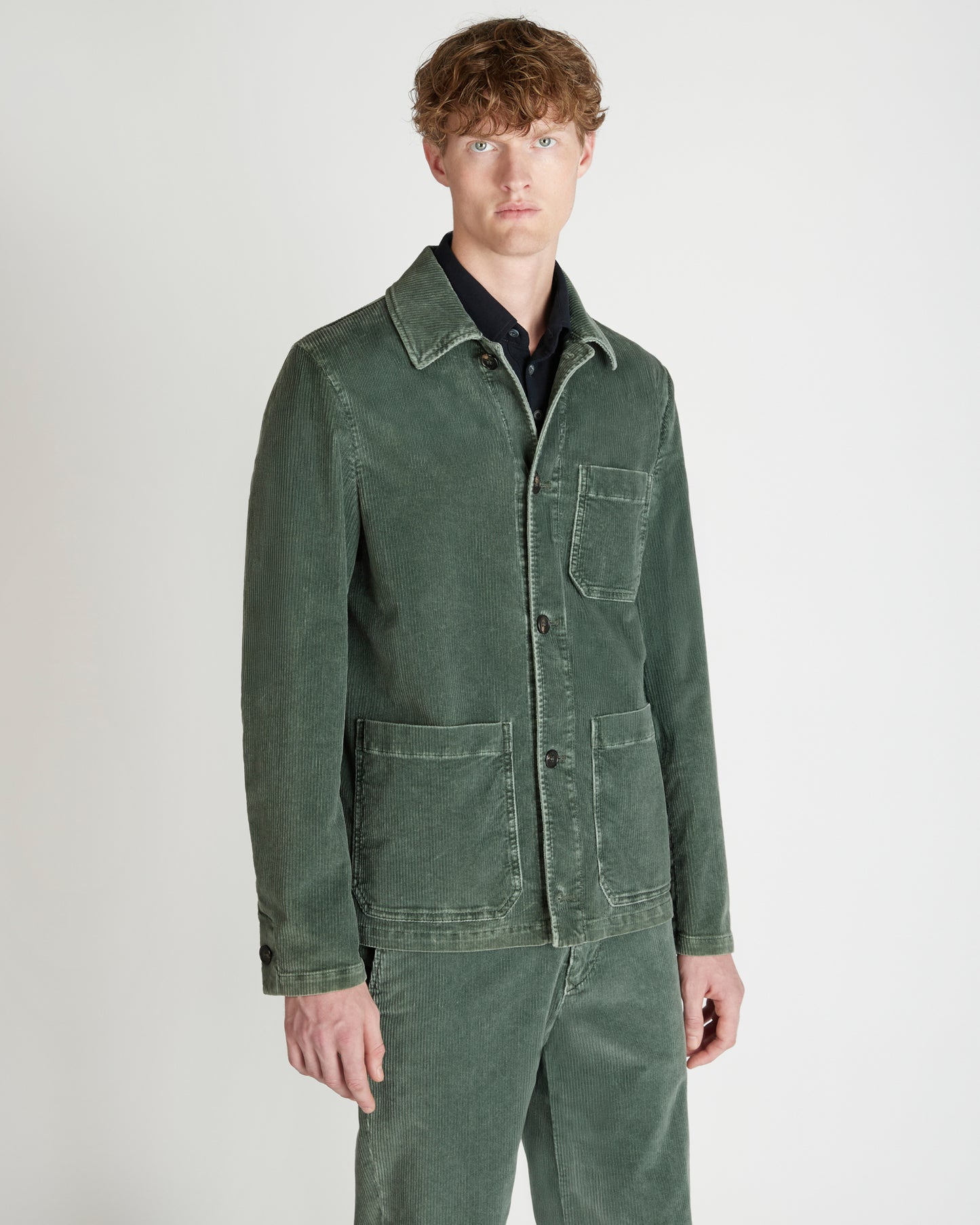 Délavé corduroy blouson jacket