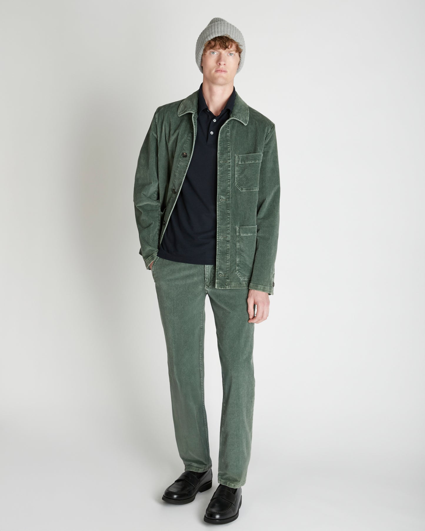 Délavé corduroy blouson jacket