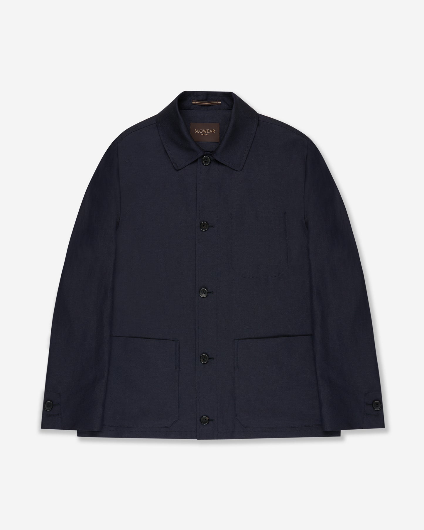 Wool and linen blouson jacket