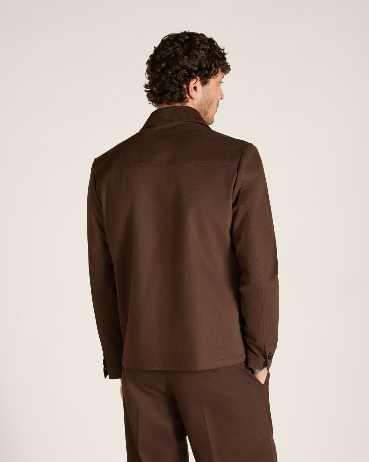 Chore-Jacke aus Baumwoll-Kaschmir-Gabardine