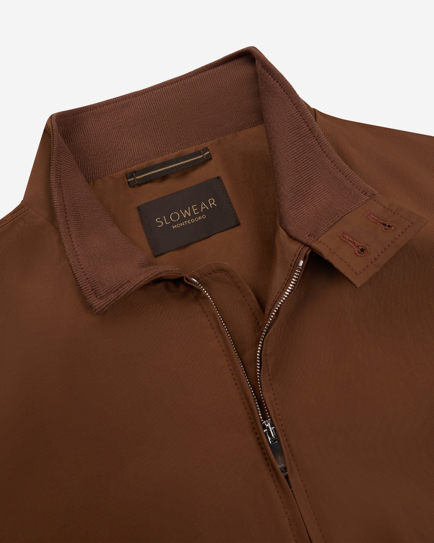 Water-repellent cotton and nylon blouson jacket