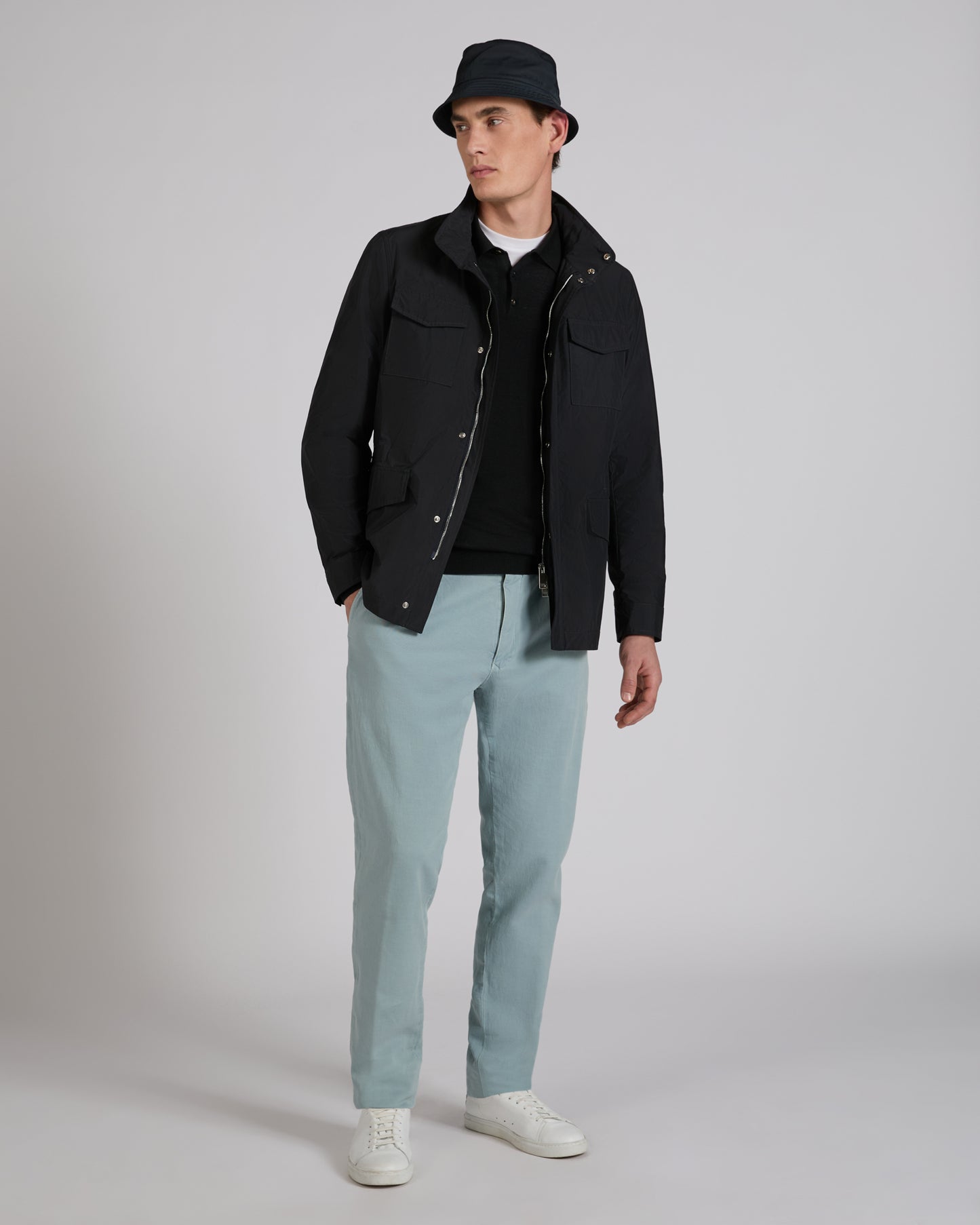 Technical fabric field jacket