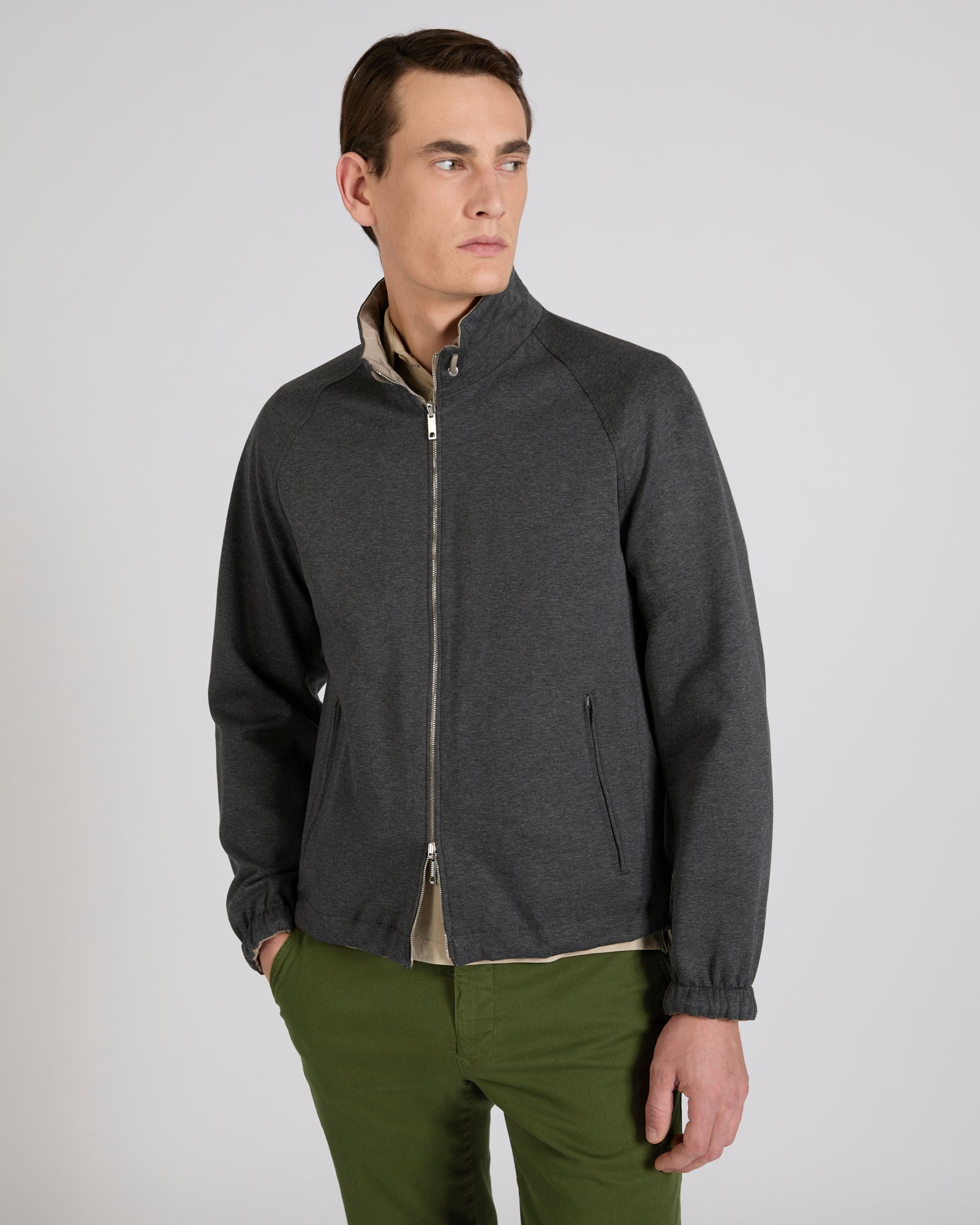 Montedoro - Reversible polyester taffeta blouson jacket - dark