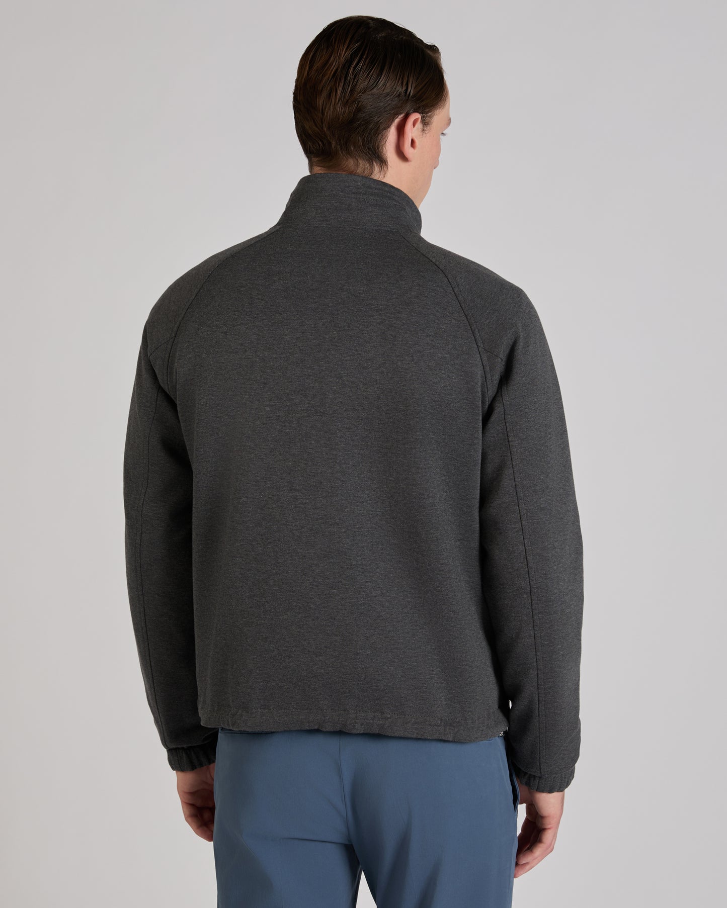 Reversible polyester taffeta blouson jacket