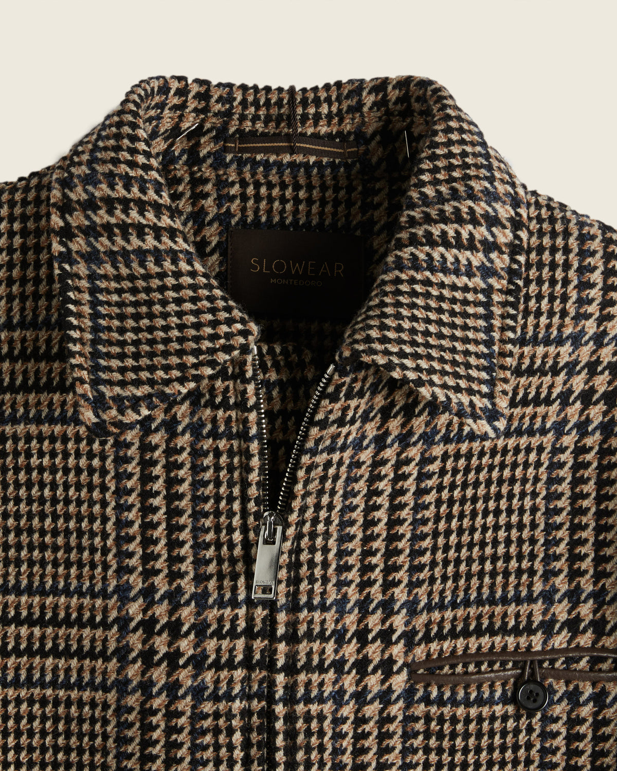 Bomber Primo en laine et cachemire PrincedeGalles