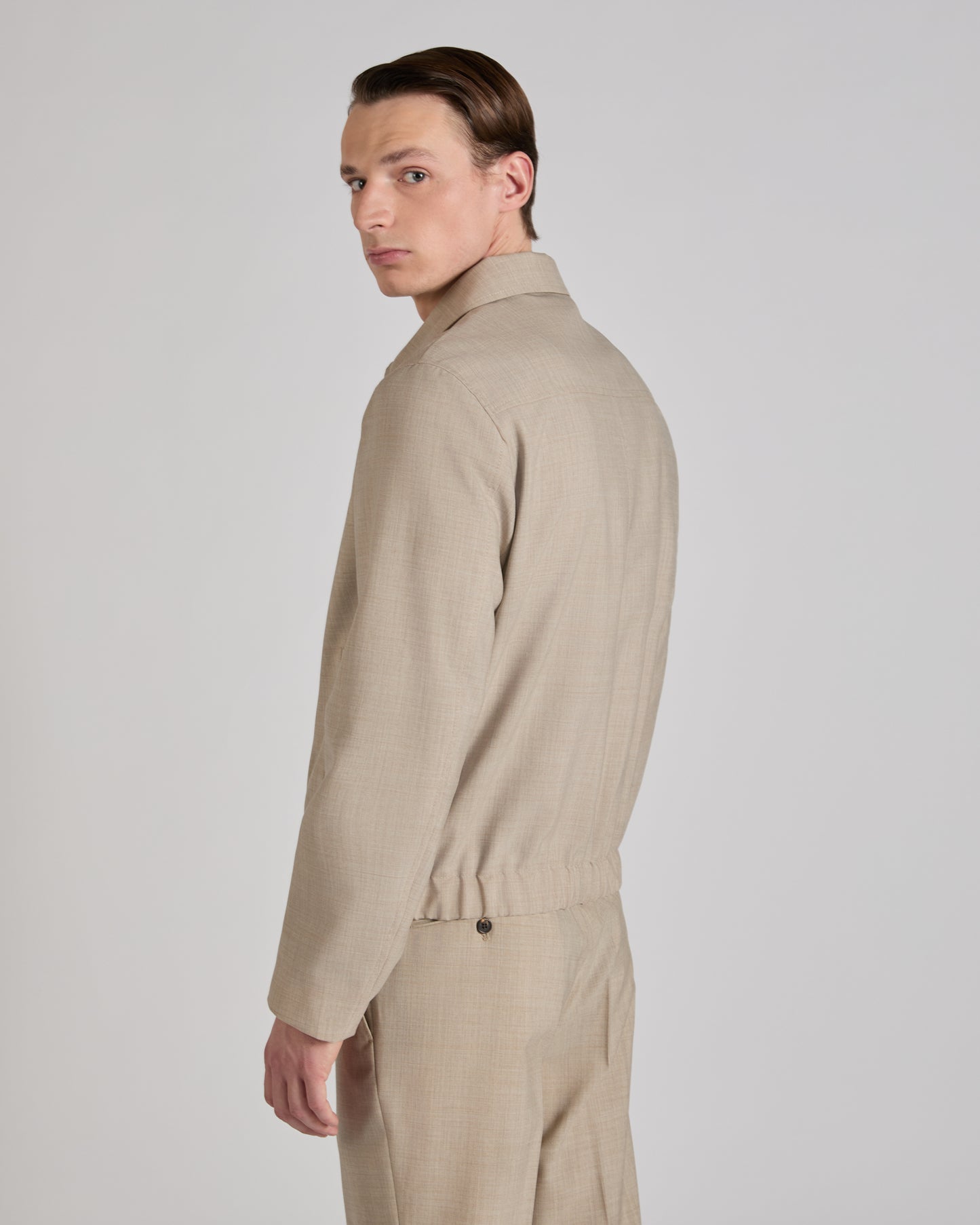 Wool fabric Primo bomber jacket