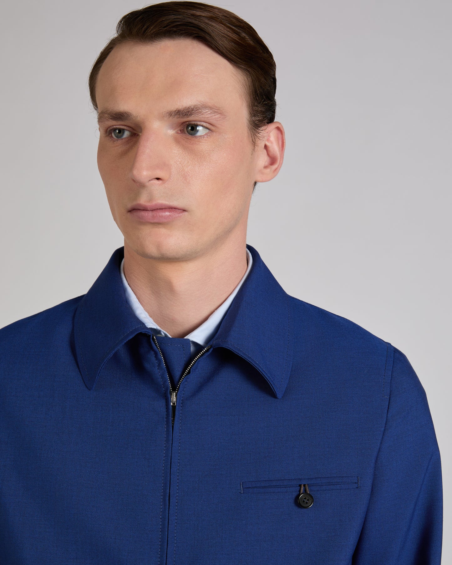 Bomber Primo in tela di lana