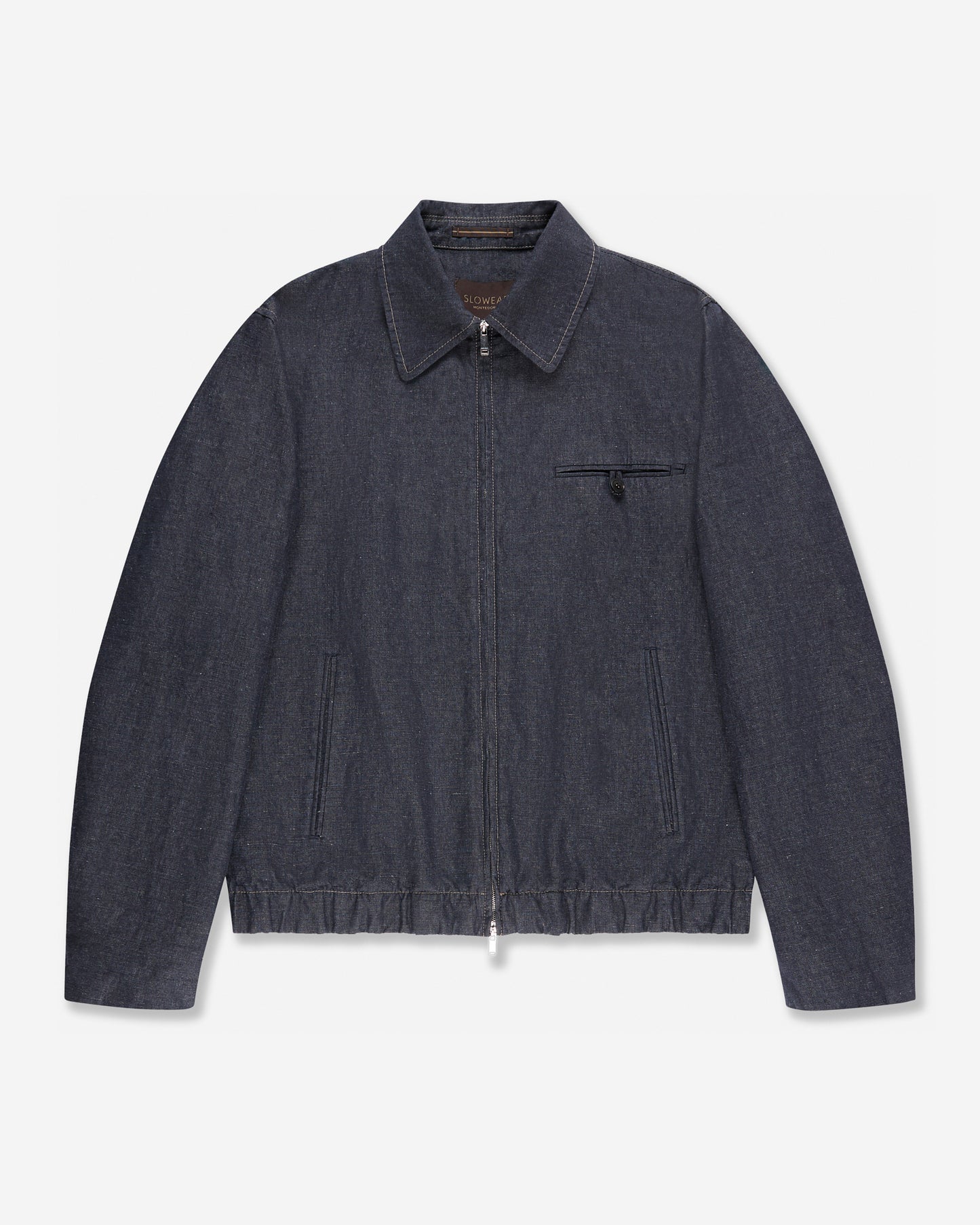 Stretch cotton and linen Primo bomber jacket