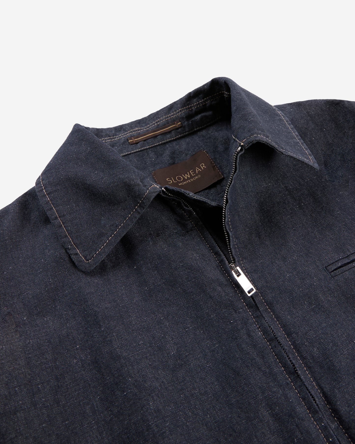 Stretch cotton and linen Primo bomber jacket