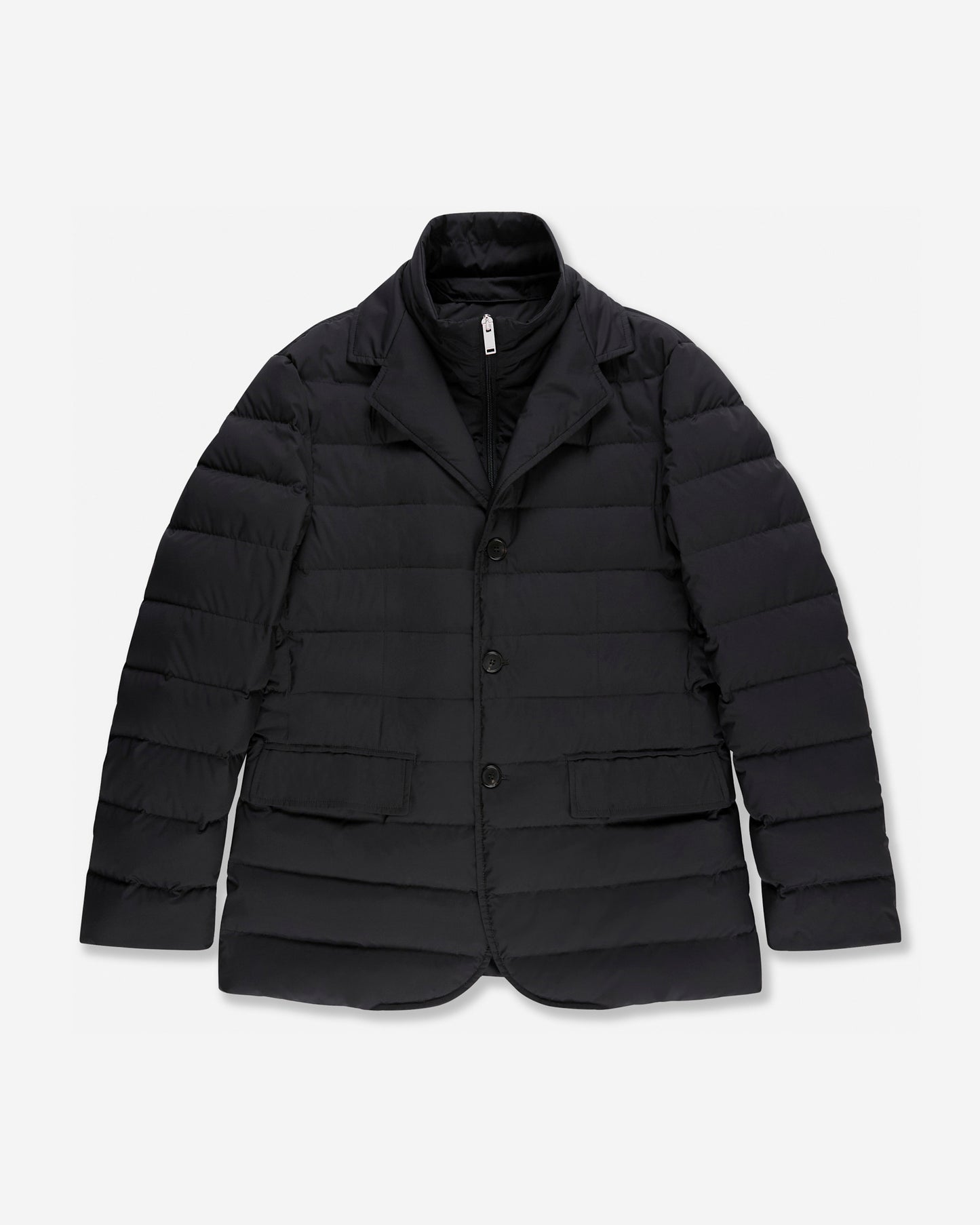 Technical fabric padded jacket