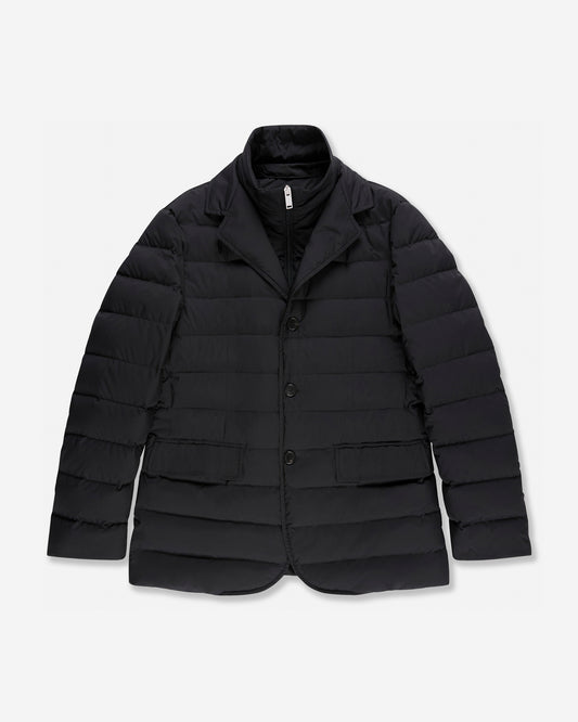 Technical fabric padded jacket