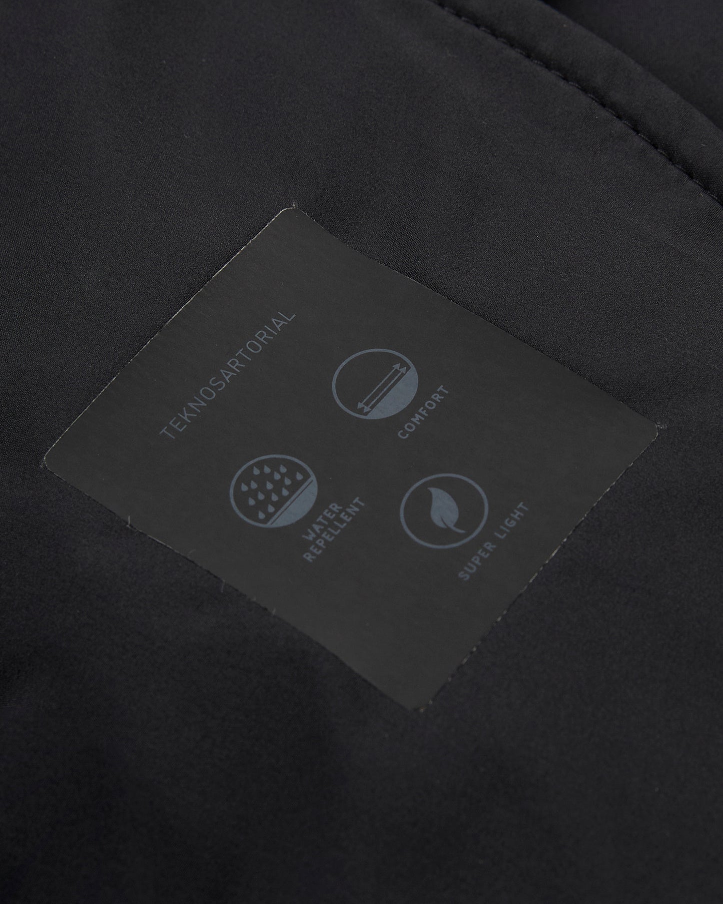 Technical fabric padded jacket