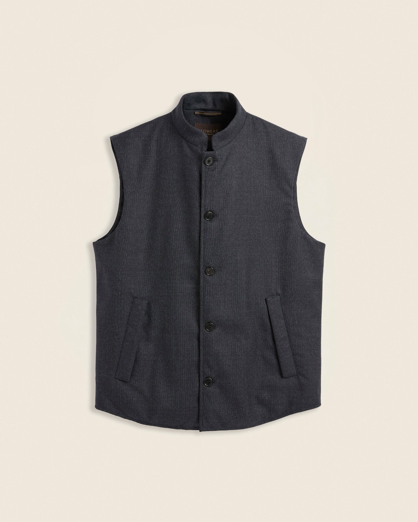 Gilet coupe droite rembourré en laine