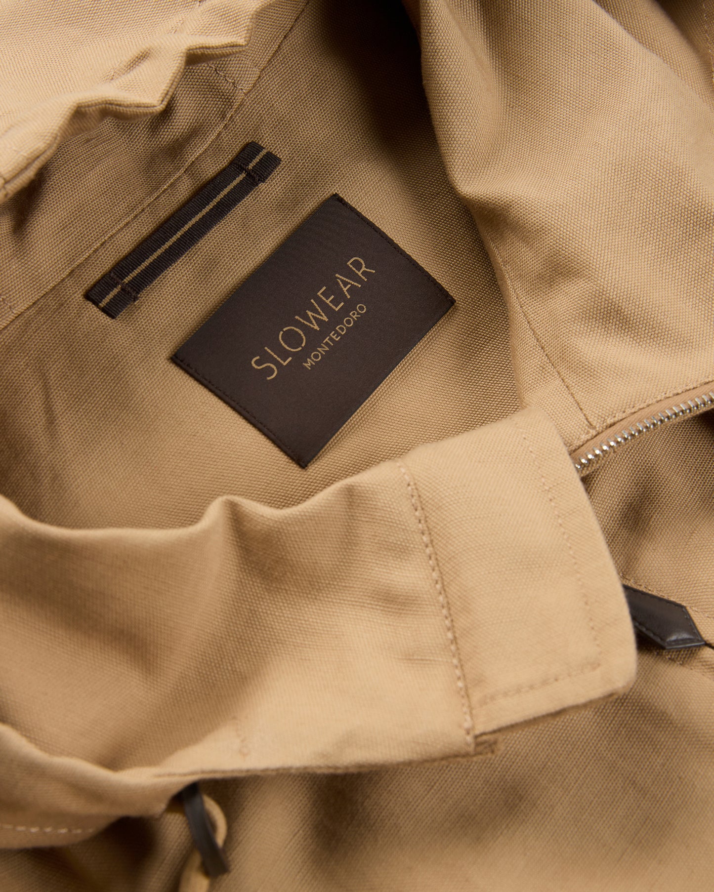 Cotton and linen canvas jacket