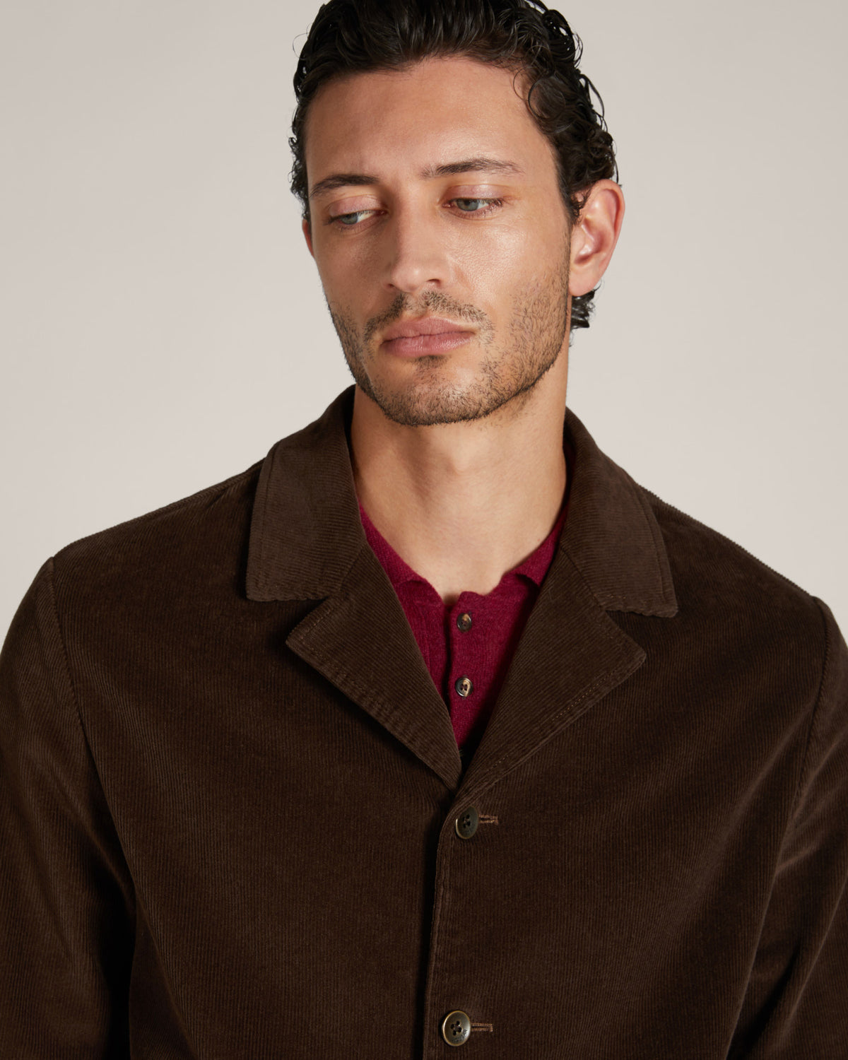 Slim-Fit Bacaro Chore-Jacke aus Cord