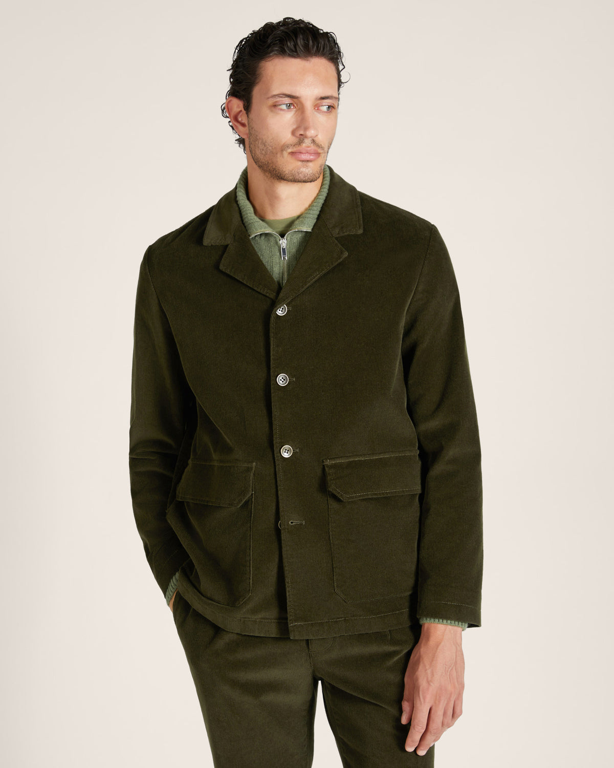 Slim-Fit Bacaro Chore-Jacke aus Cord
