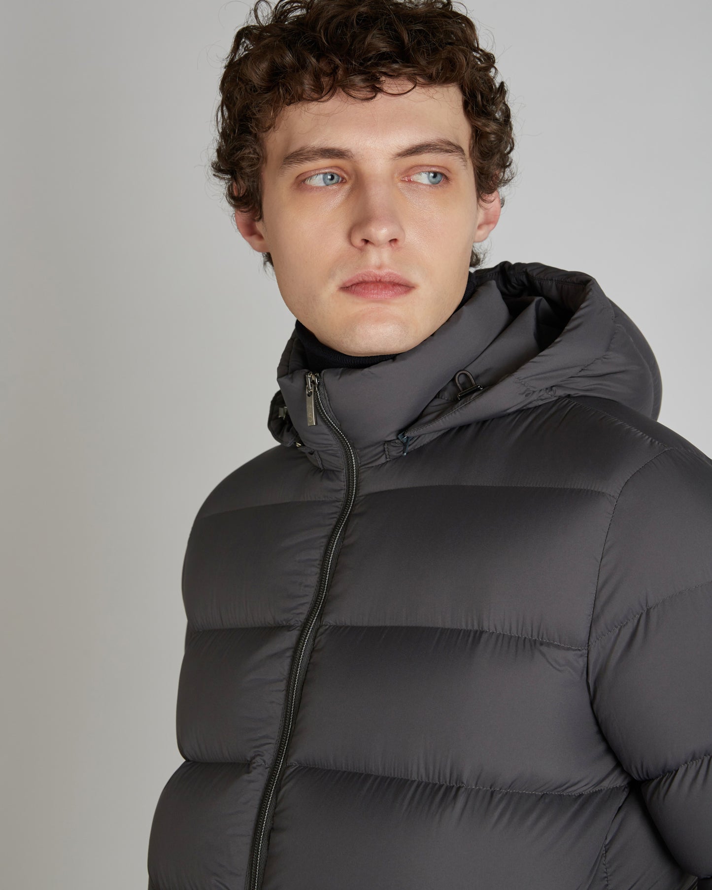 Bomber jacket with down padding