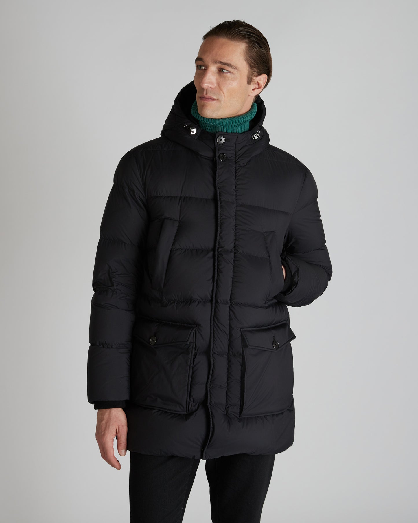 Parka con imbottitura in piuma