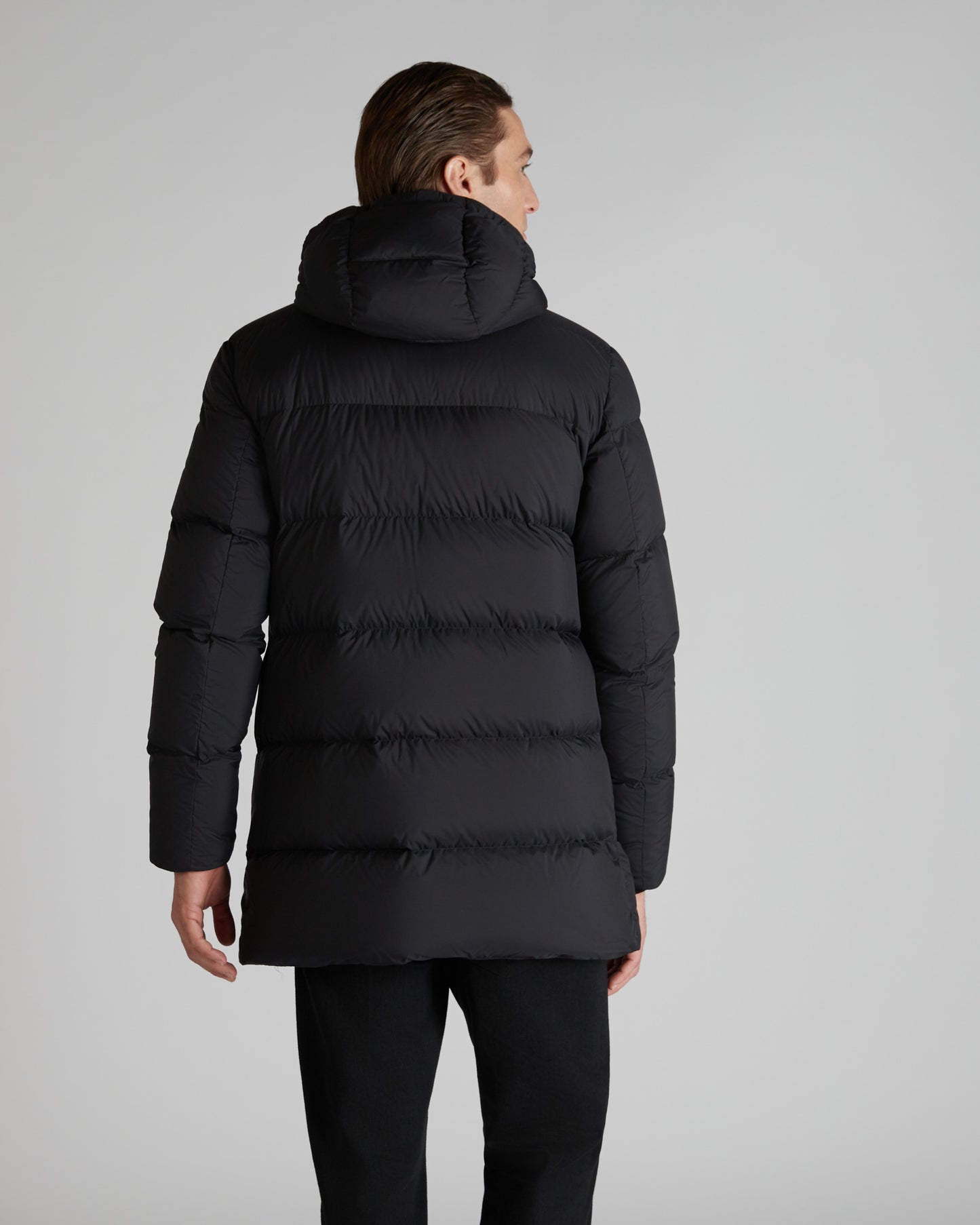 Parka con imbottitura in piuma