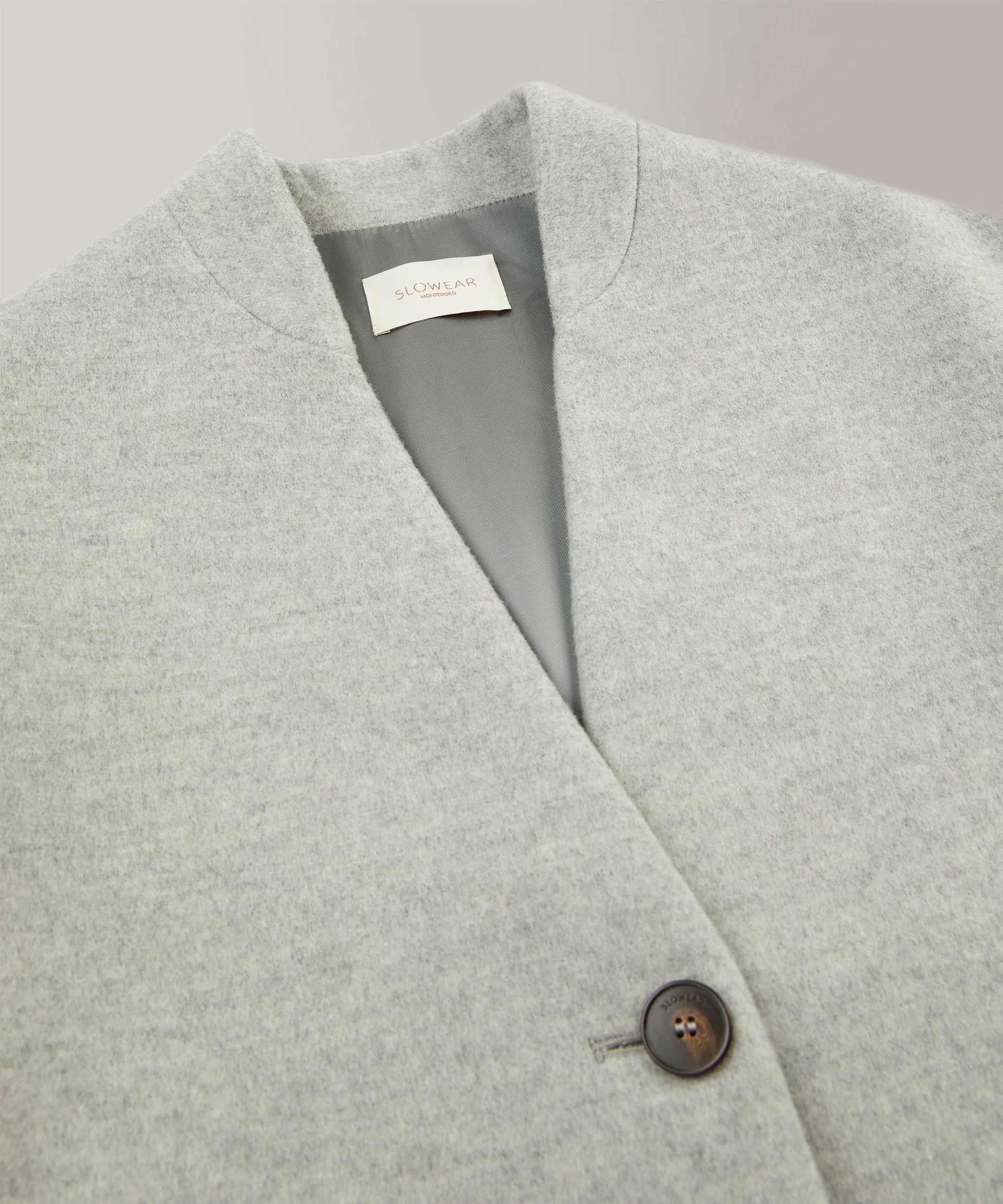 Montedoro - ウールワイドフィットコート - パールグレー – Slowear