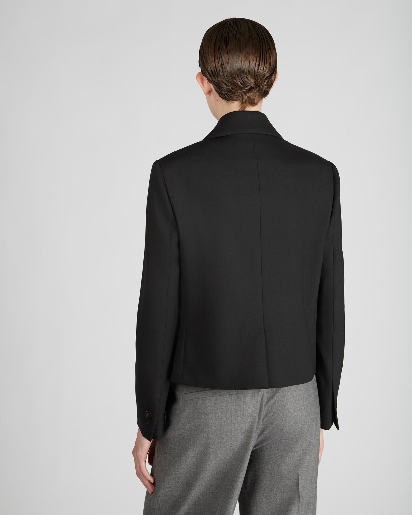 Giacca regular fit in lana bistretch