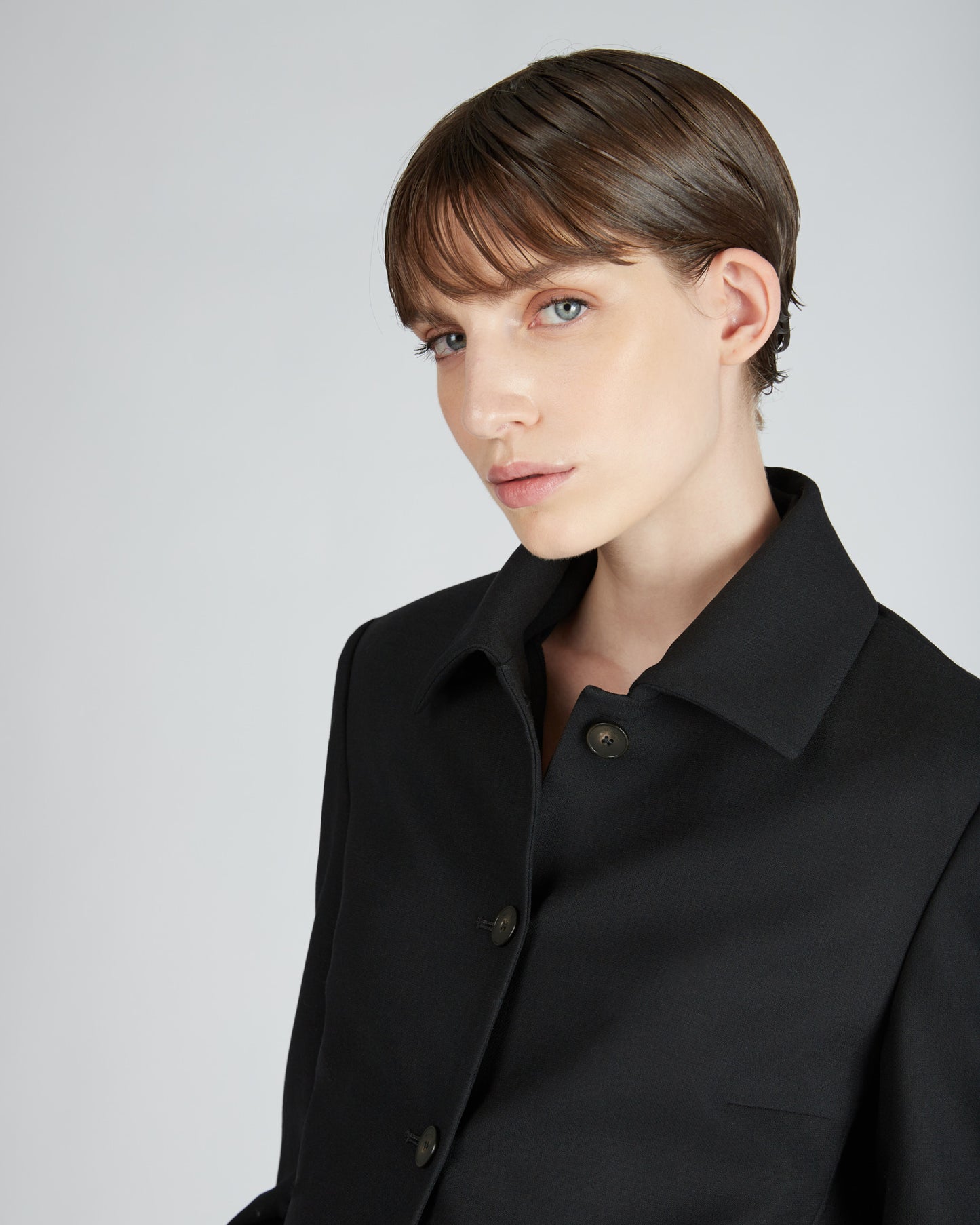 Giacca regular fit in lana bistretch