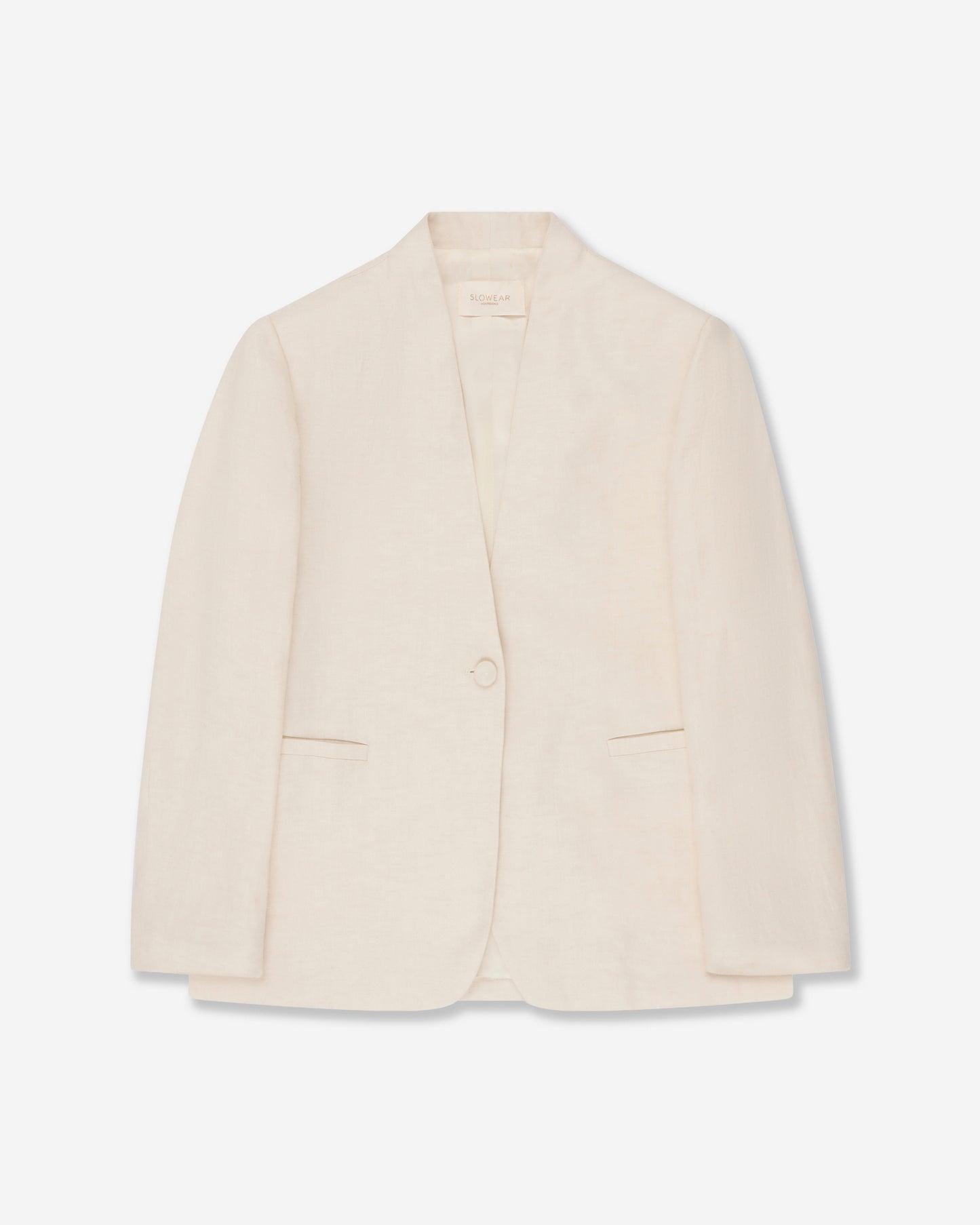 Regular fit linen jacket