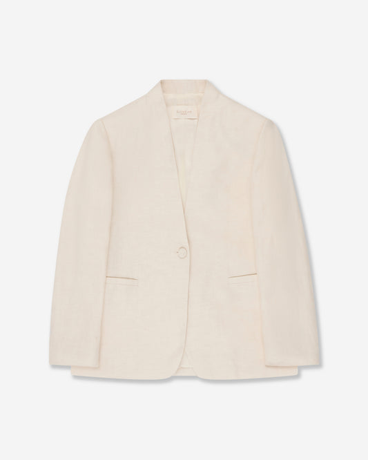Regular fit linen jacket