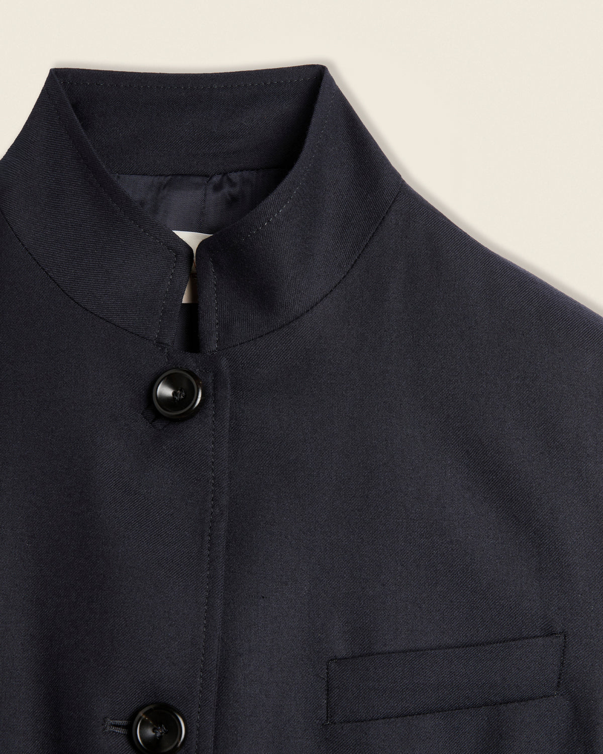 Regular fit wool-flannel jacket