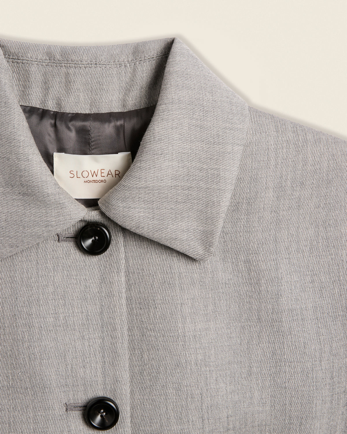 Boxy fit wool cavalry-twill jacket