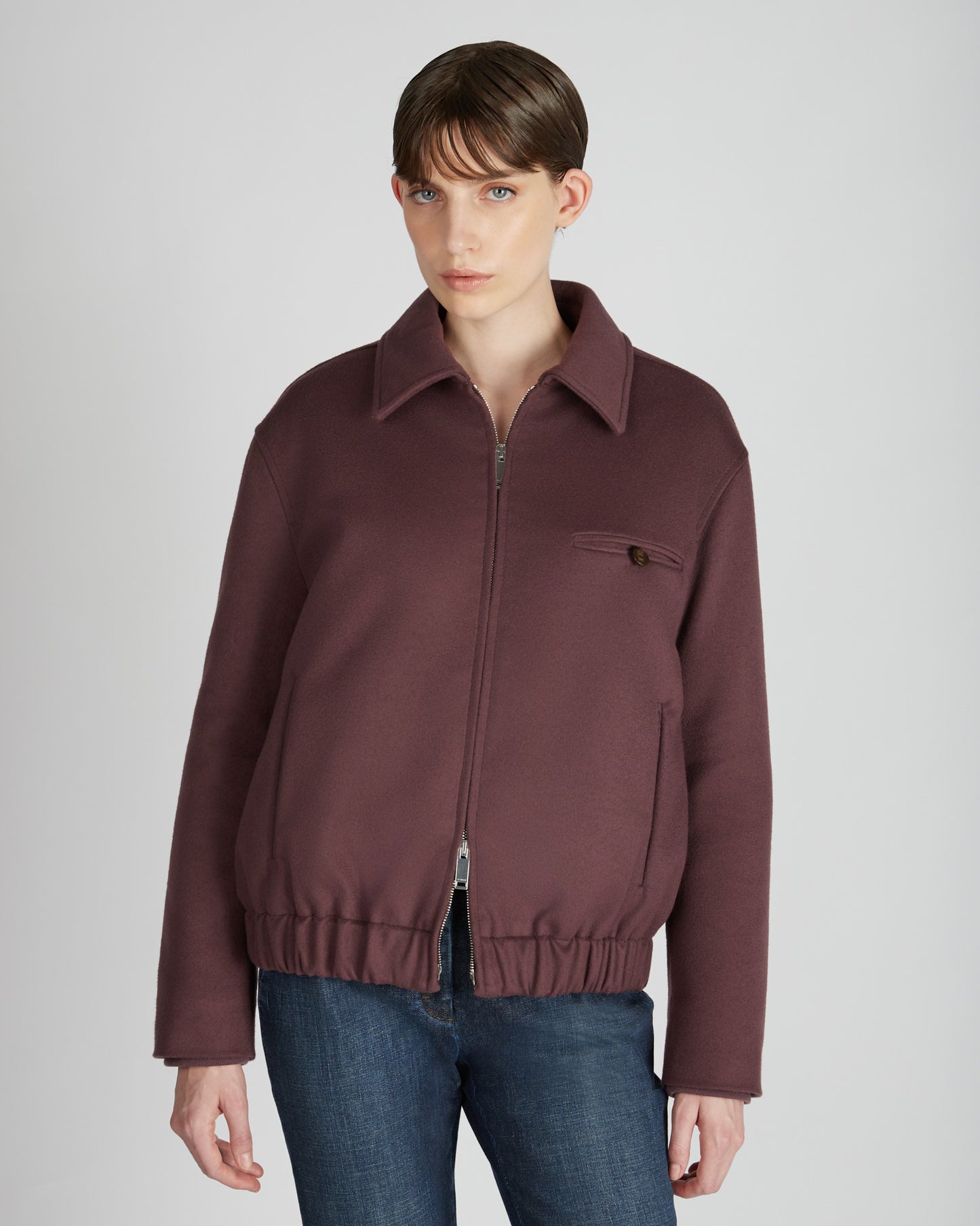Wool and cashmere Primo bomber jacket