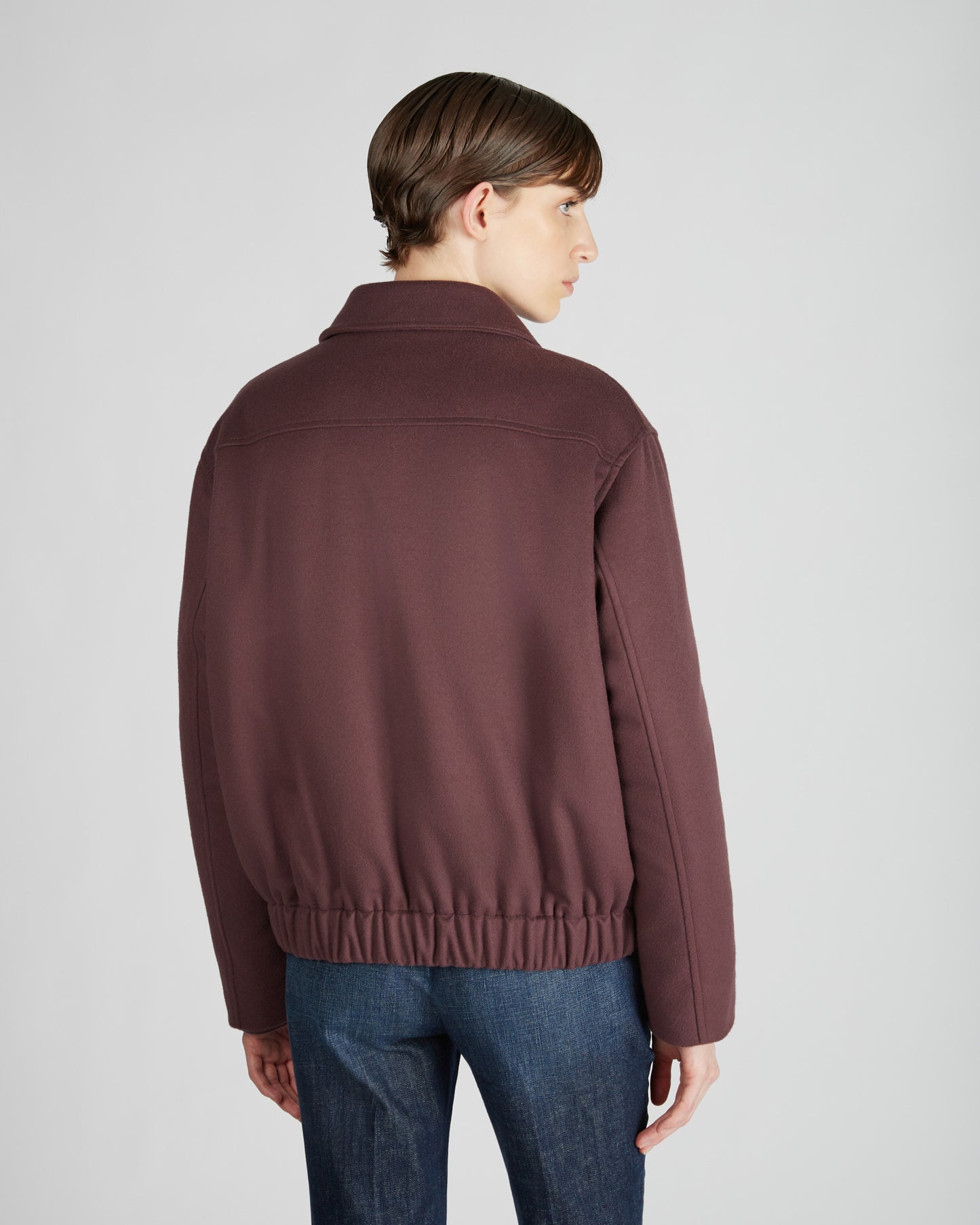 Wool and cashmere Primo bomber jacket