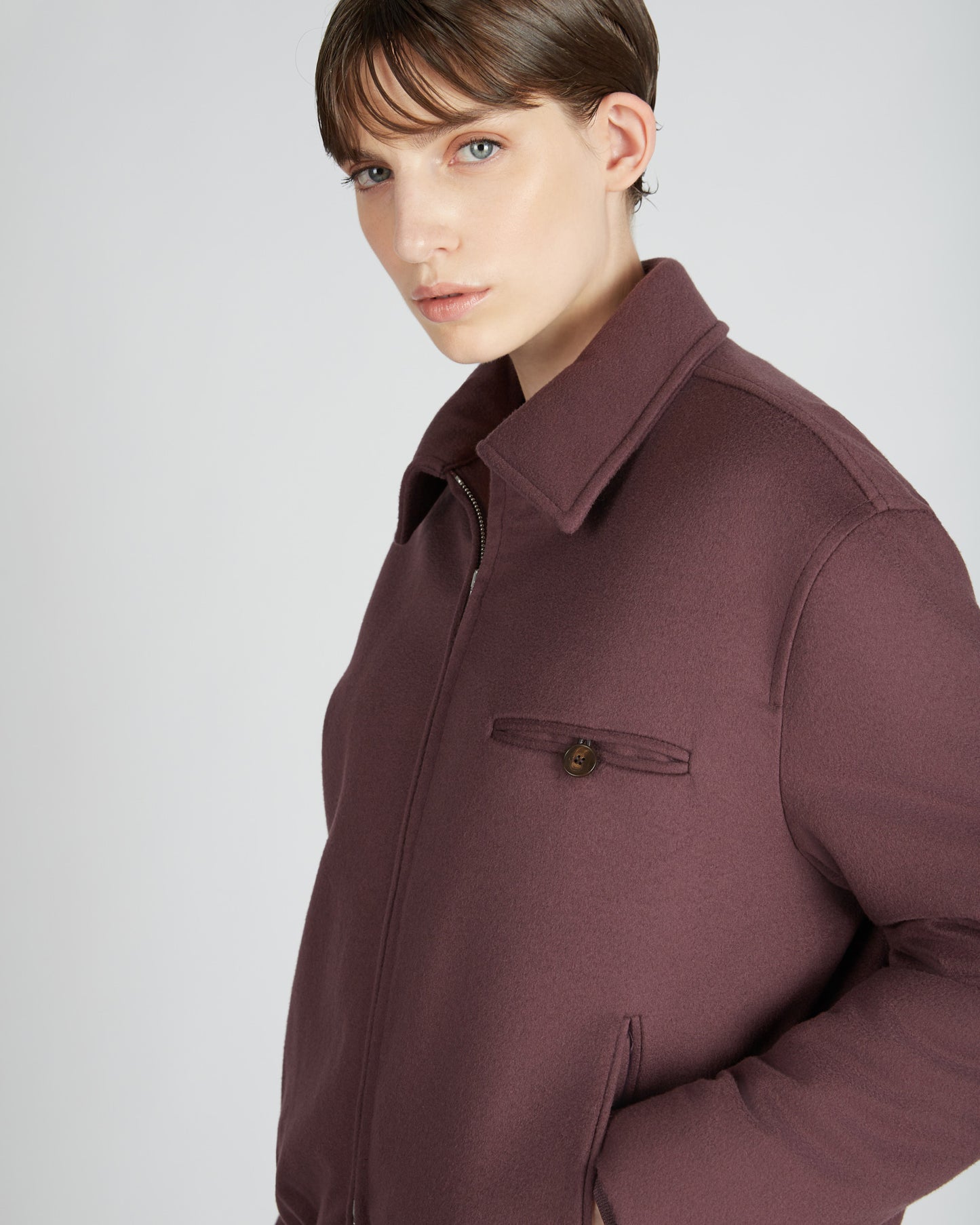 Wool and cashmere Primo bomber jacket