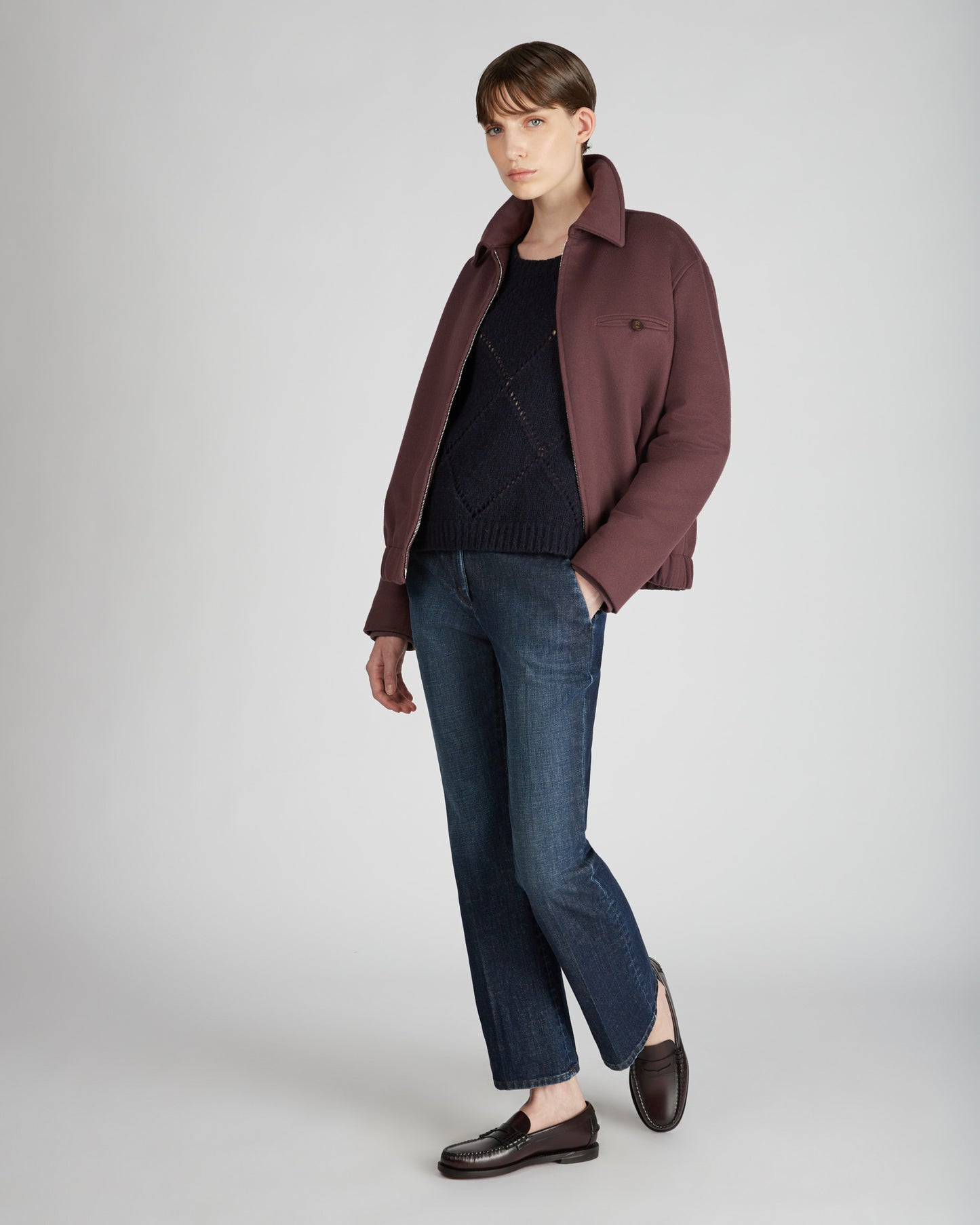 Wool and cashmere Primo bomber jacket