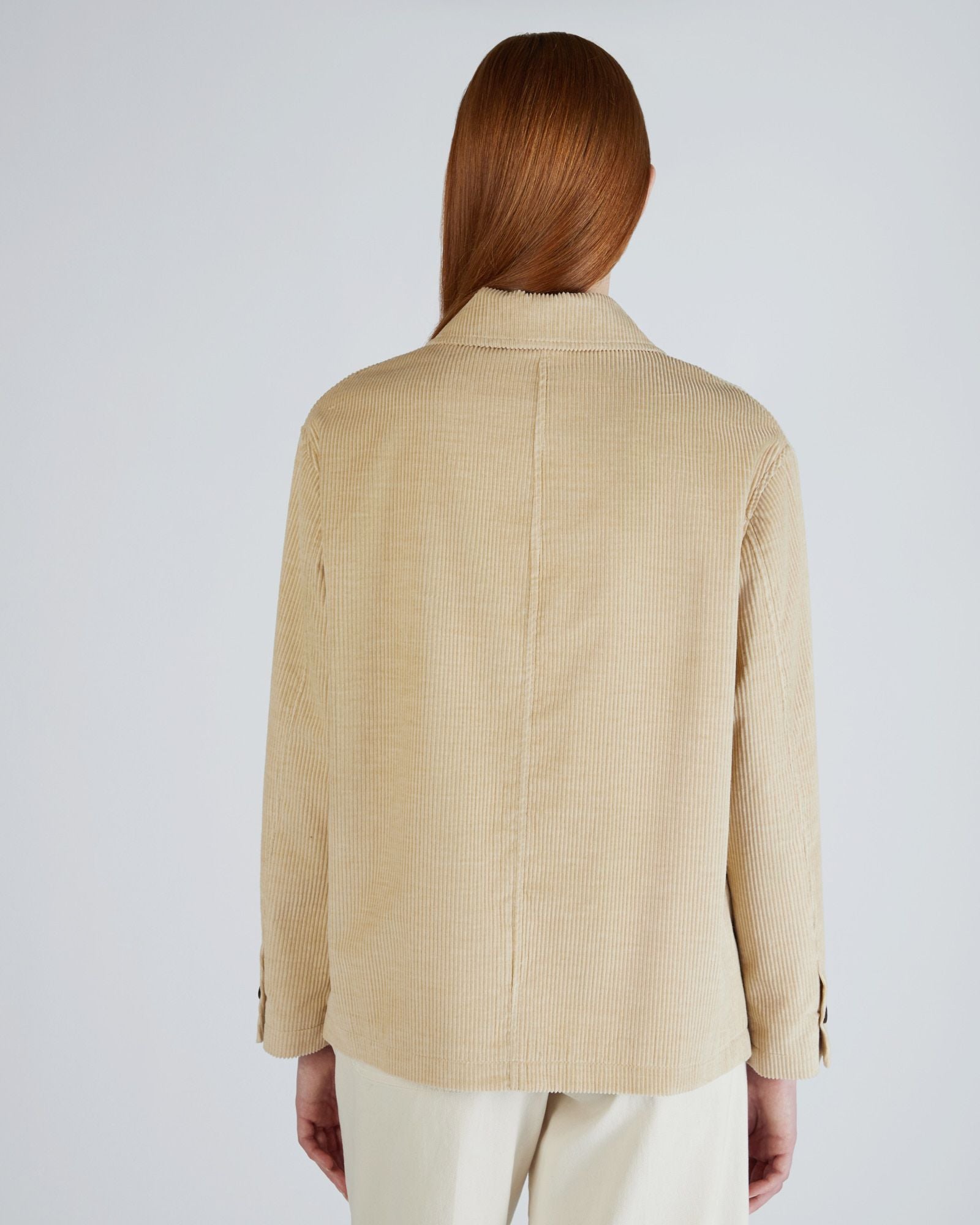 Wide fit corduroy blouson jacket