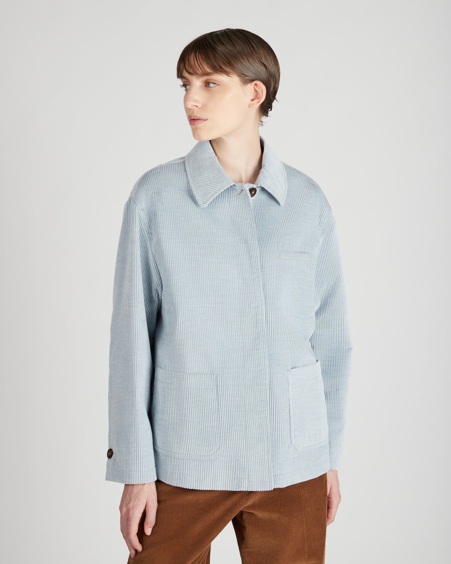 コーデュロイ・ワイドフィットブルーザ