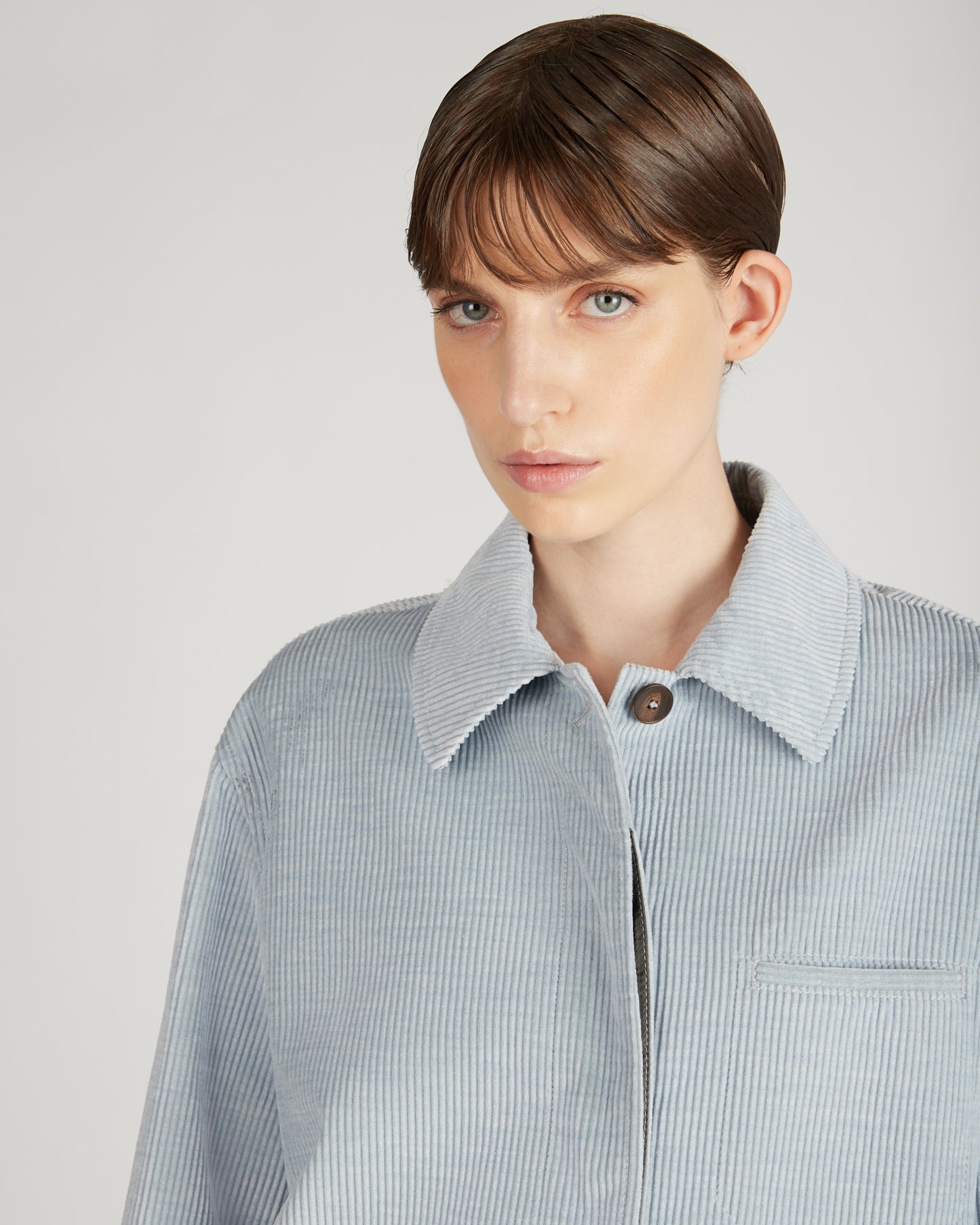 コーデュロイ・ワイドフィットブルーザ