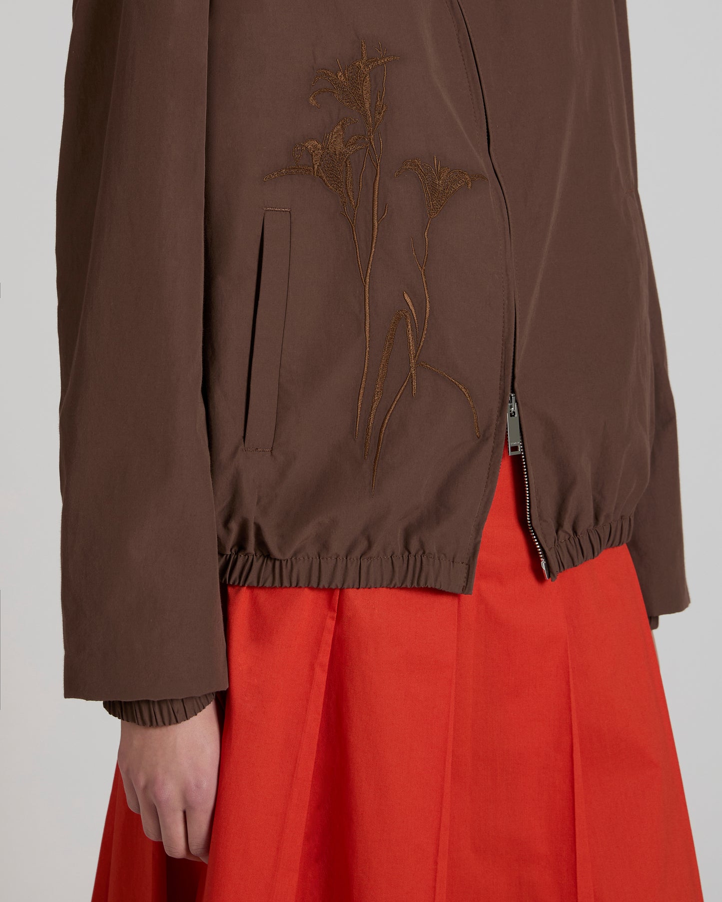 Primo bomber jacket in cotton and technical fabric