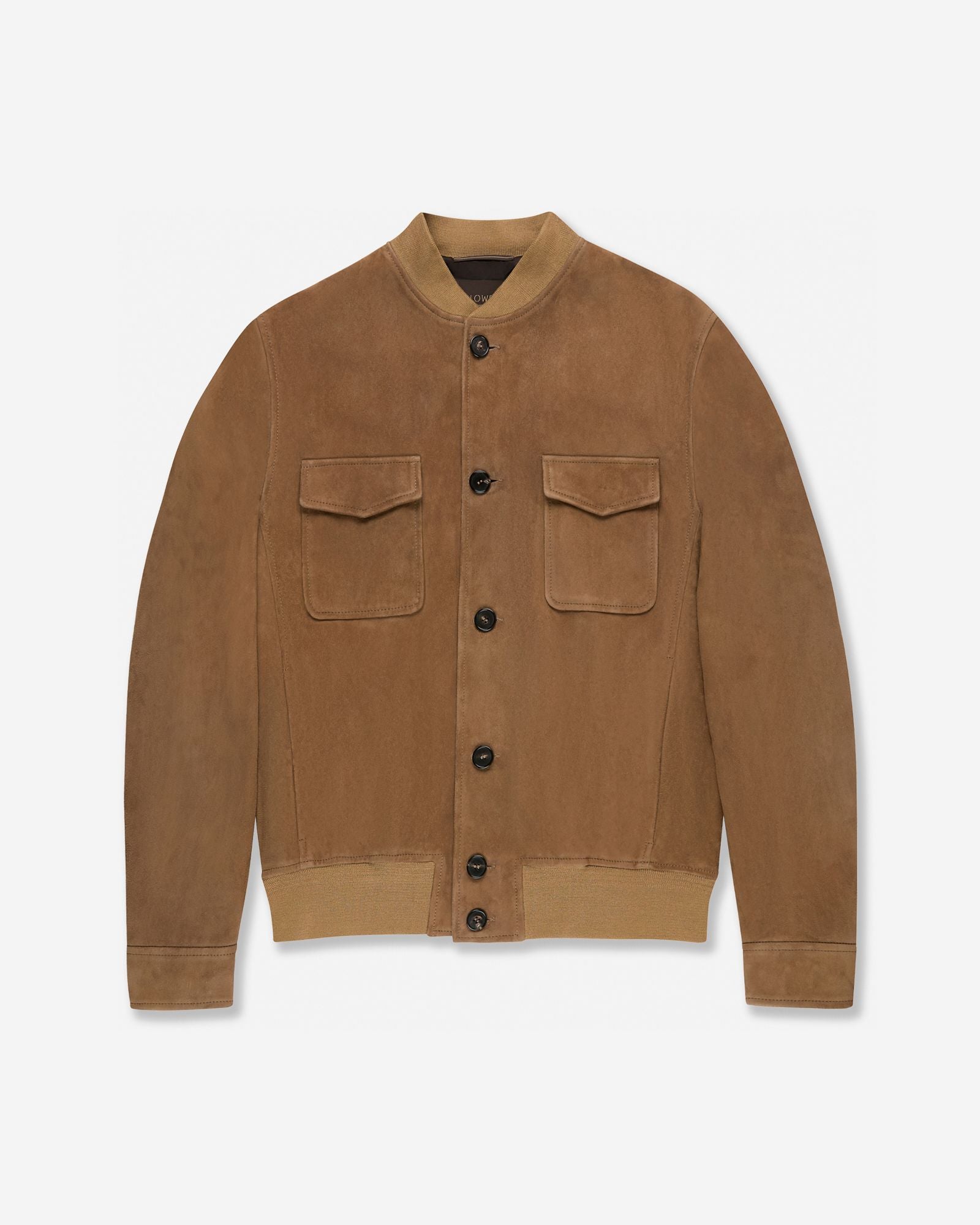 Montedoro - Suede leather bomber jacket - light brown