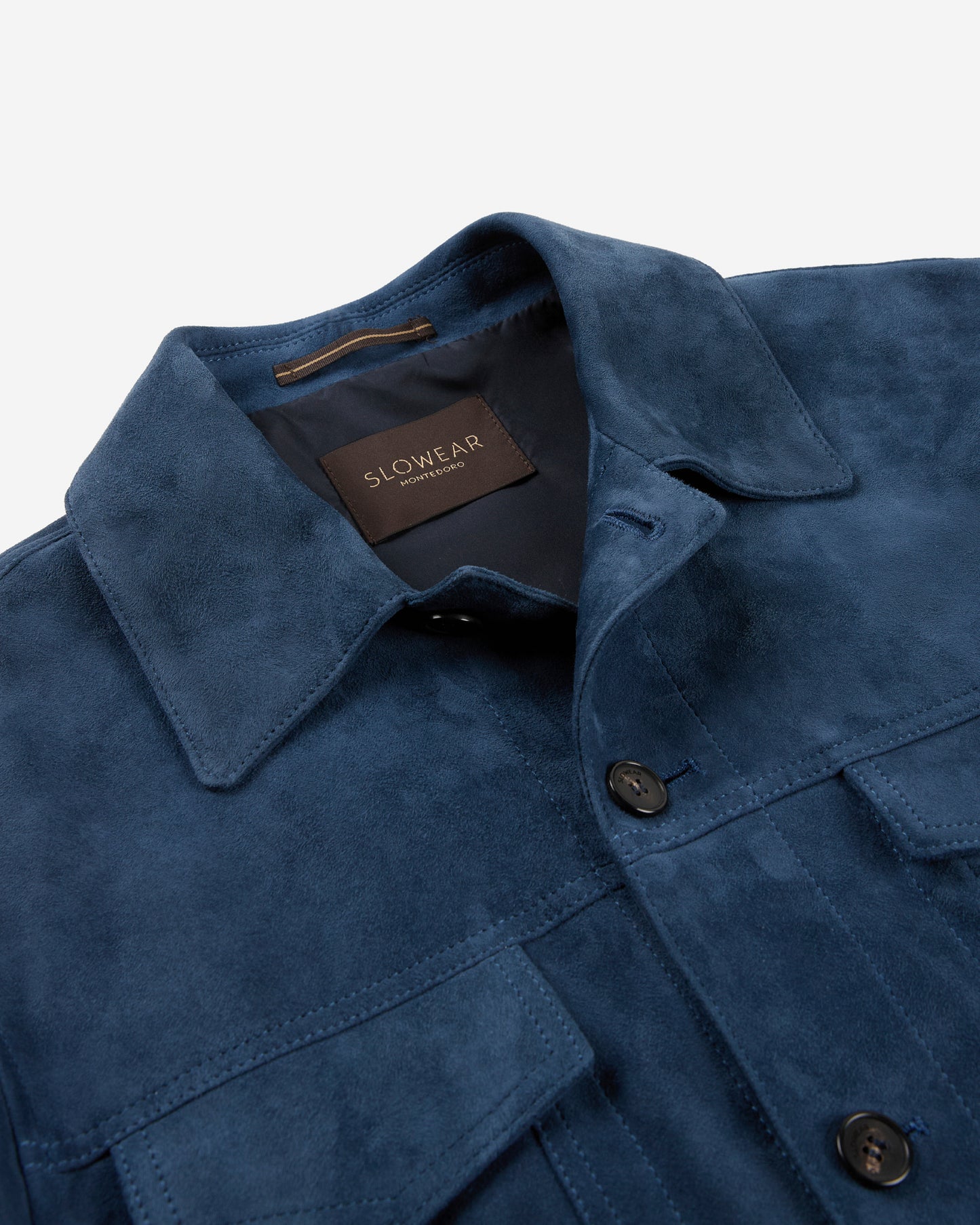 Veste Trucker en cuir suédé