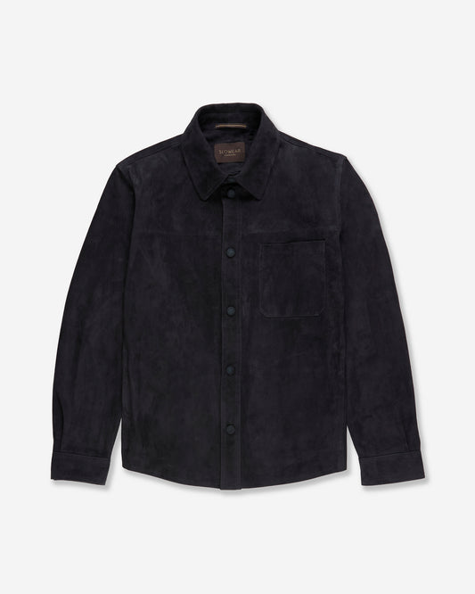 Surchemise en cuir suédé