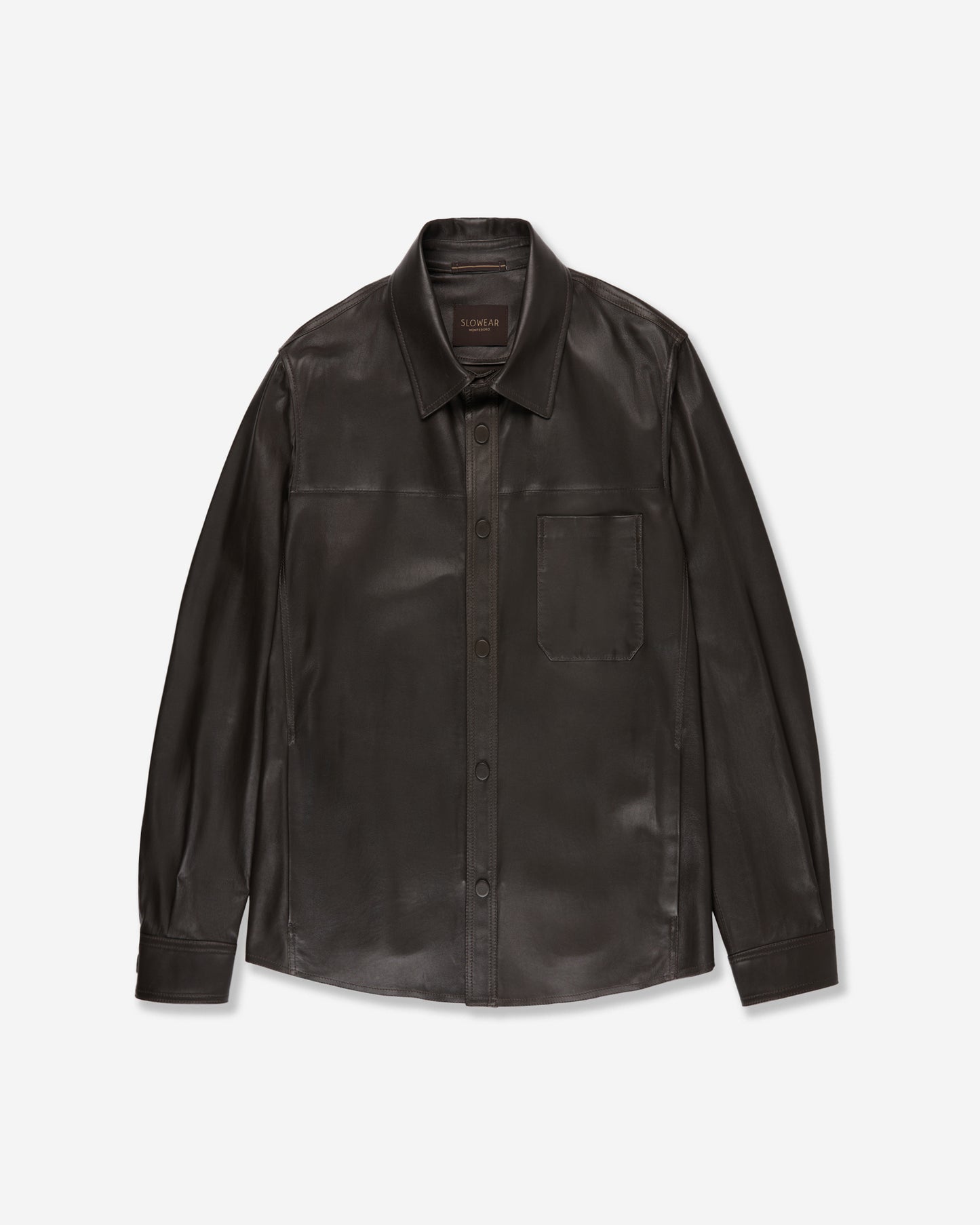 Leather overshirt