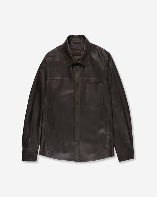 Leather overshirt