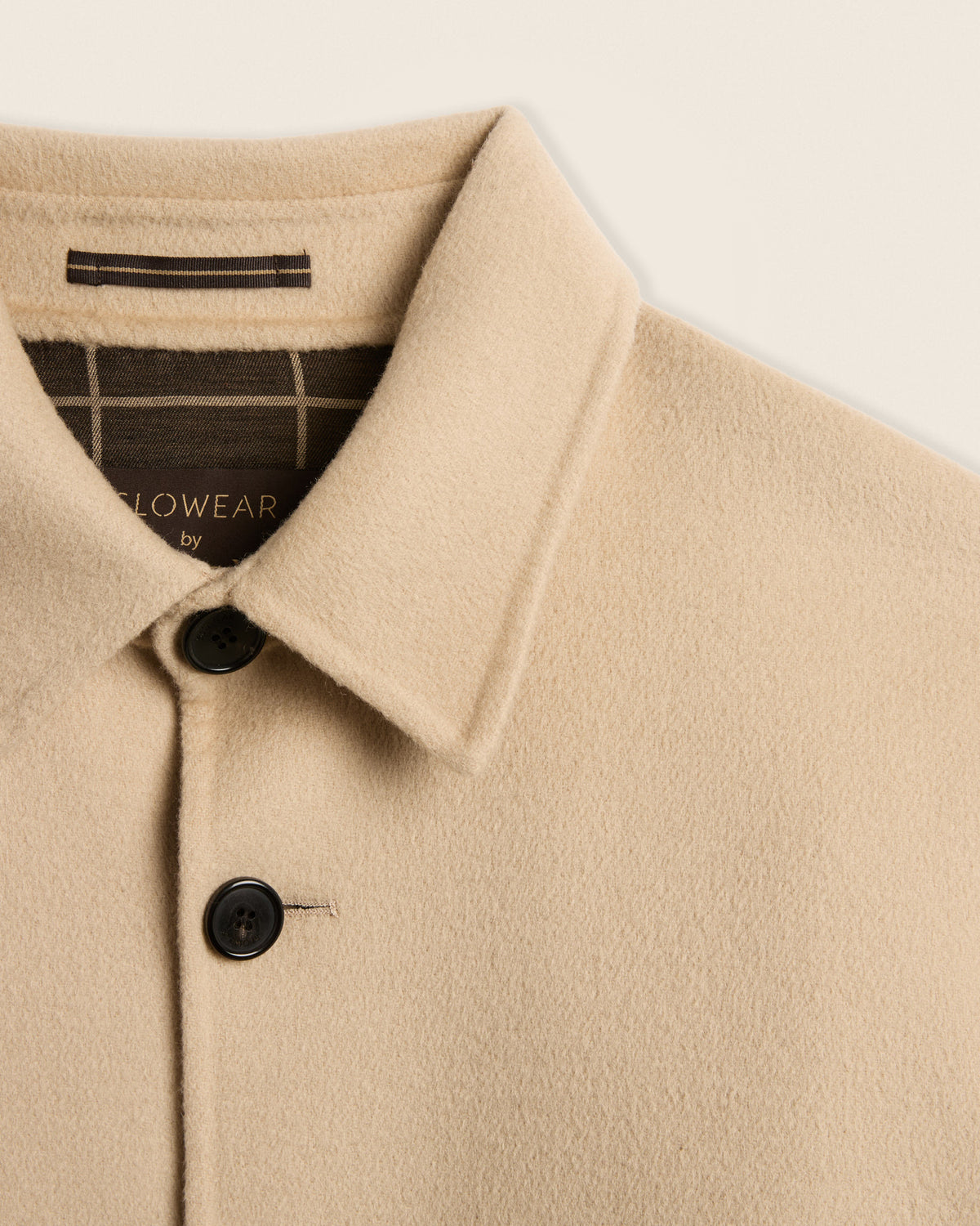 Doublefaced wool overshirt