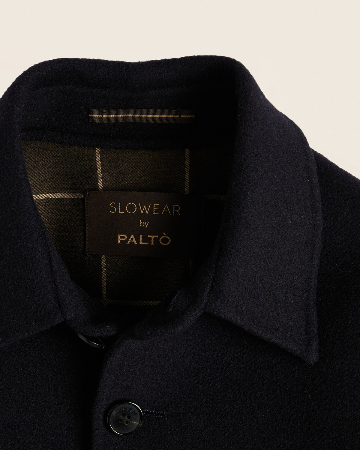 Doublefaced wool overshirt
