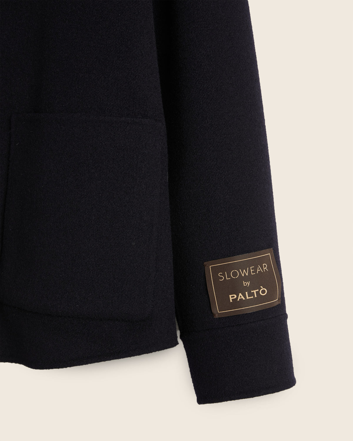 Doublefaced wool overshirt